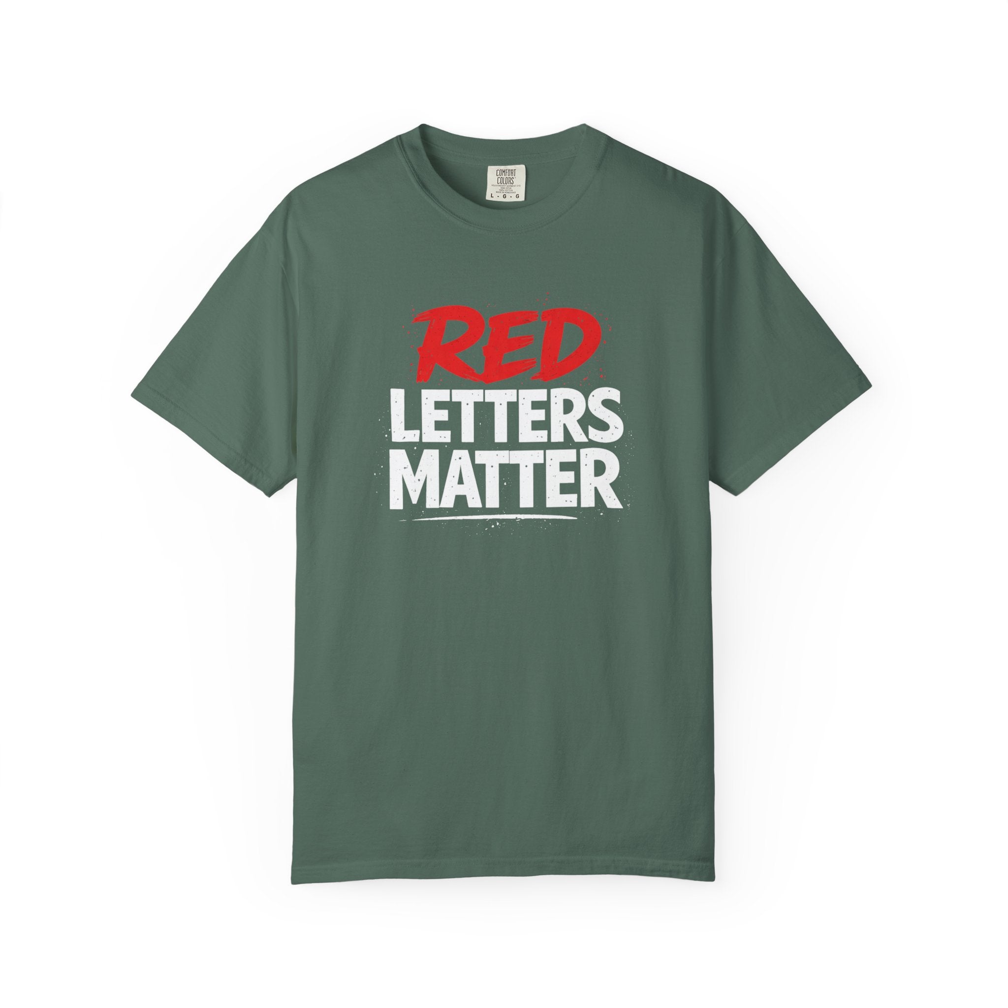 Red Letters Matter - Matthew 5:16 - Inspirational T-Shirt — Unisex Comfort Colors Tee