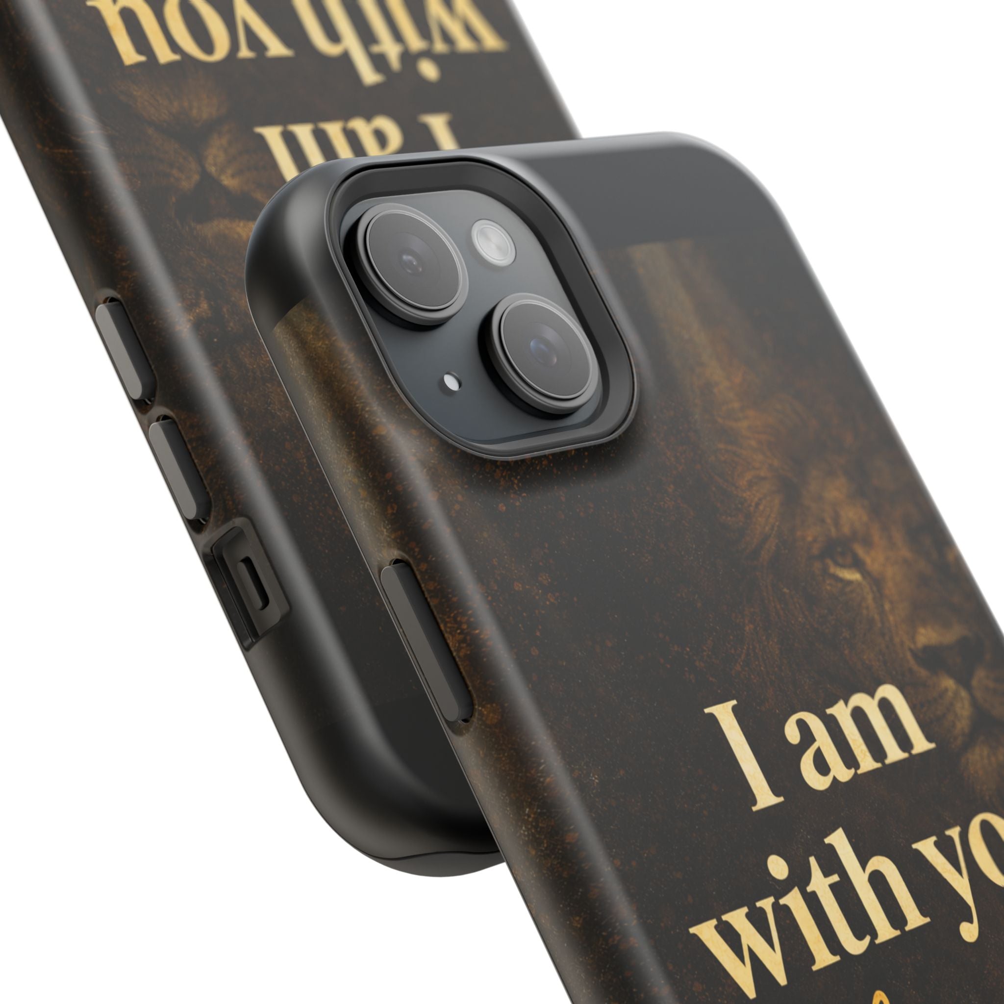 Christian Phone Case — "I Am With You Always" Matthew 28:20 Lion Magnetic Impact Case