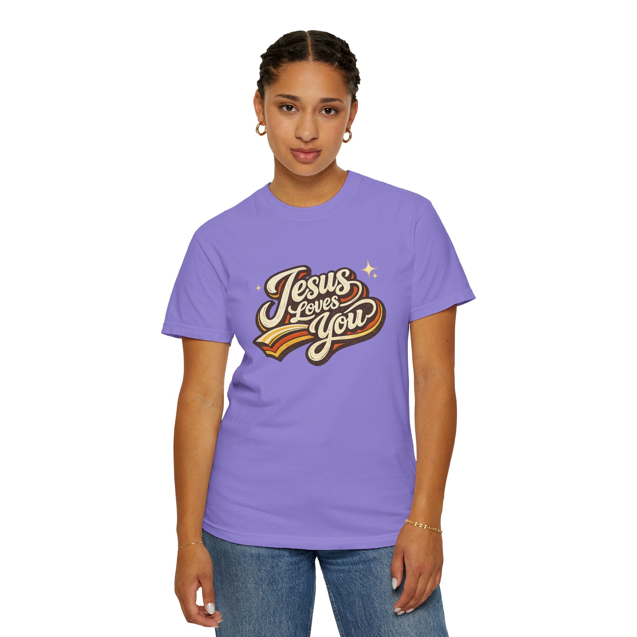 Unisex - Jesus Loves You "Love One Another" Comfort Colors T-Shirt