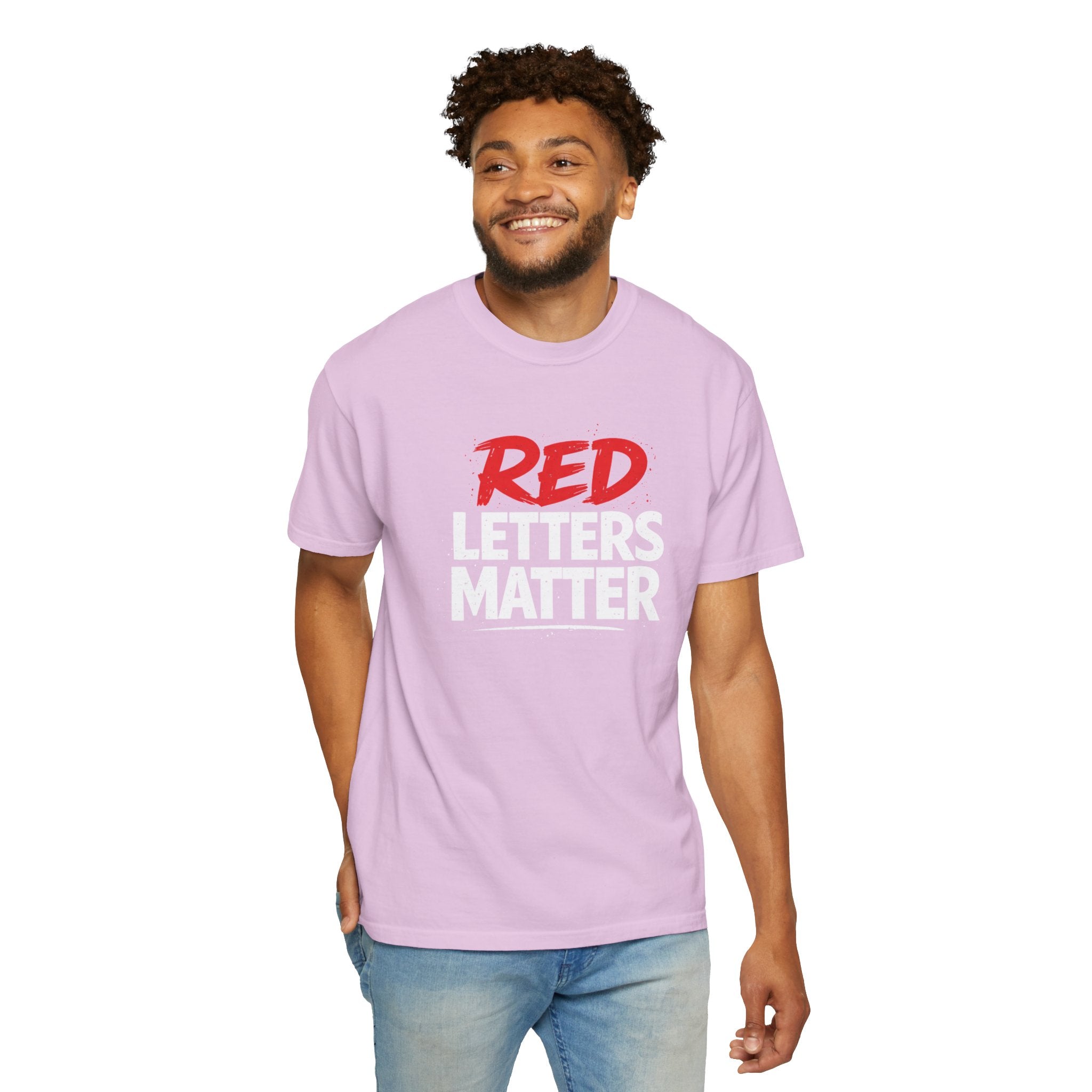 Red Letters Matter - Matthew 5:16 - Inspirational T-Shirt — Unisex Comfort Colors Tee