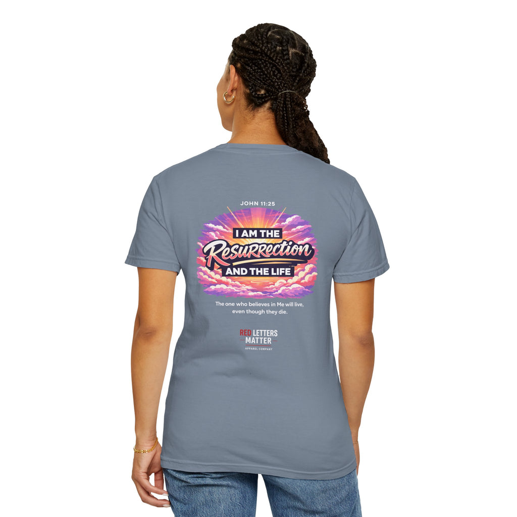 Christian Basketball — "He Is Rizzin'" Resurrection (Easter) -Unisex Comfort Colors