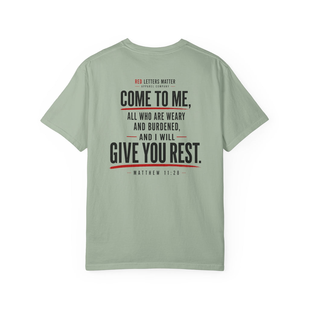 Matthew 11:28 'Come to Me' - Comfort Colors T-Shirt