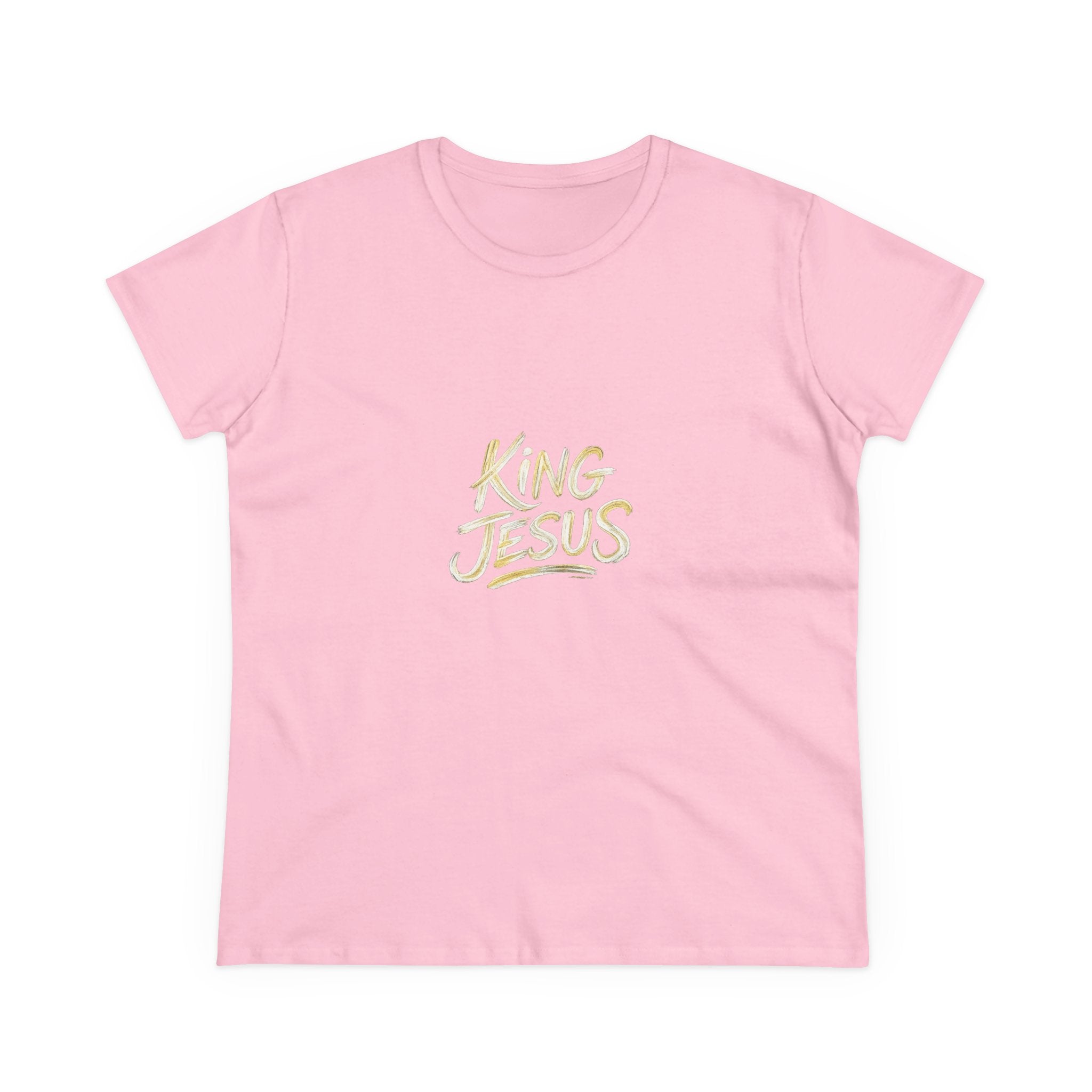 Women's King Jesus T-Shirt — "All Hail King Jesus" Christian Faith Tee