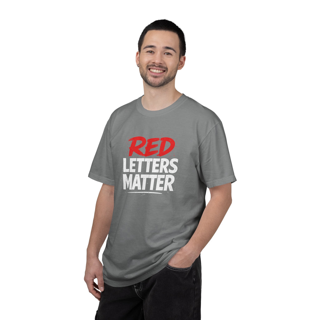 Red Letters Matter - Matthew 5:16 - Inspirational T-Shirt — Unisex Comfort Colors Tee