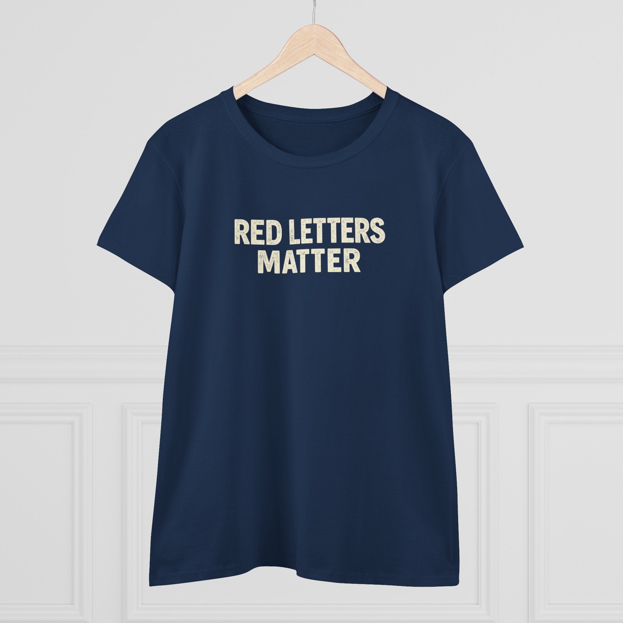 Women's Christian Scripture Gildan Tee— "Red Words Still Speak" (Matthew 24:35)