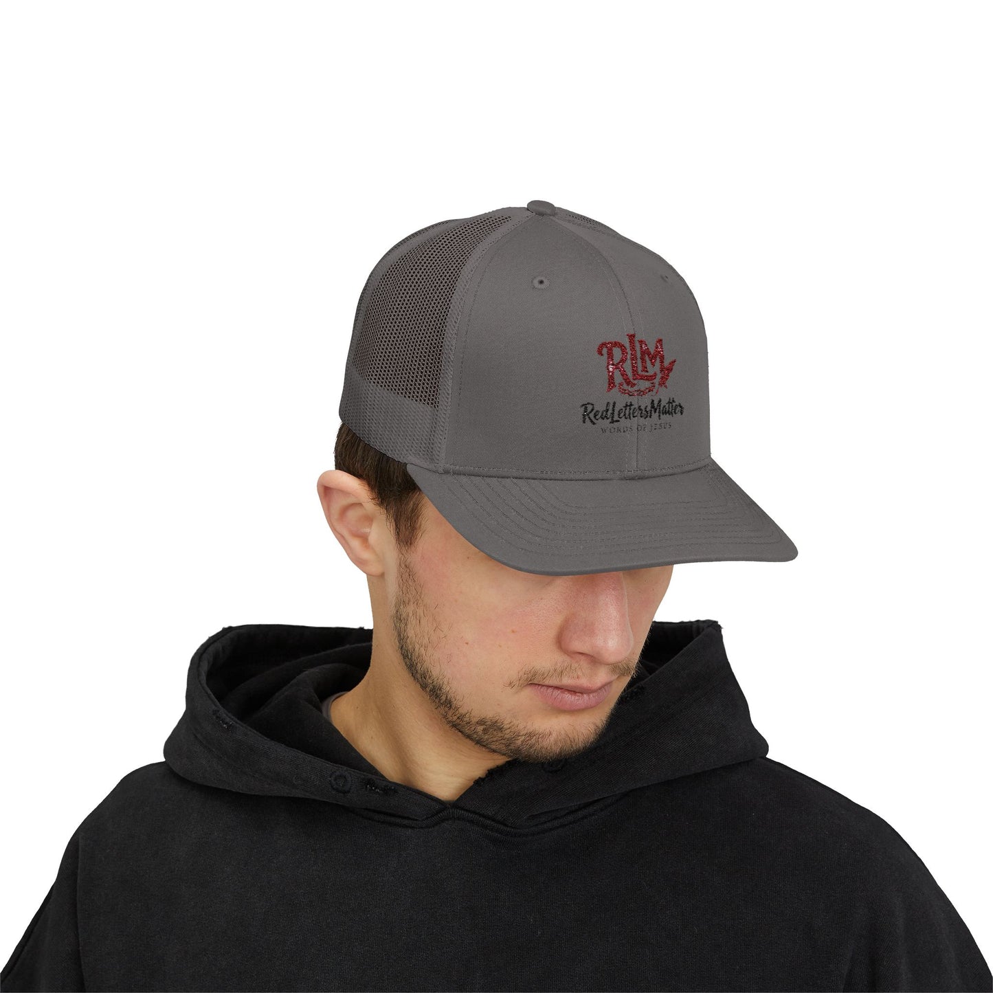 Real Letters Matter Embroidered Trucker Cap — RLM Snapback