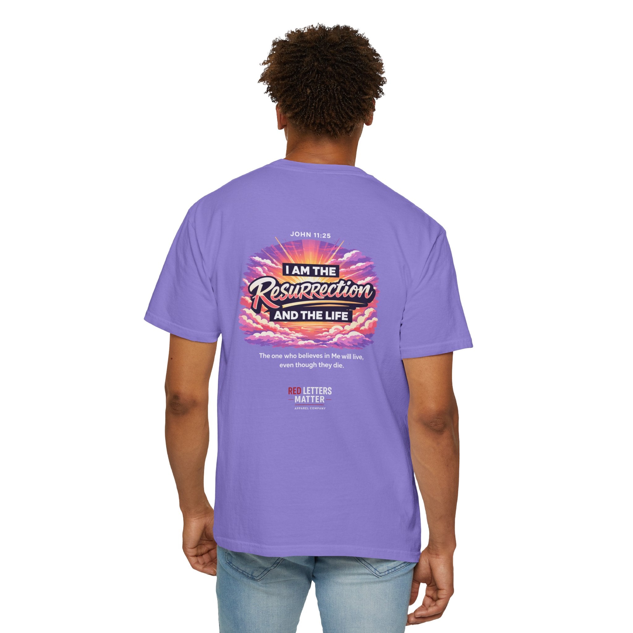 Christian Basketball — "He Is Rizzin'" Resurrection (Easter) -Unisex Comfort Colors