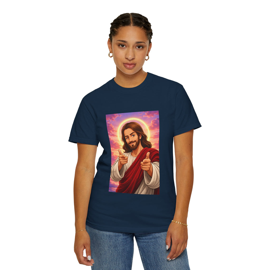 Jesus Pointing "Later you will understand"  — John 13:7 - Unisex Comfort Colors Tee