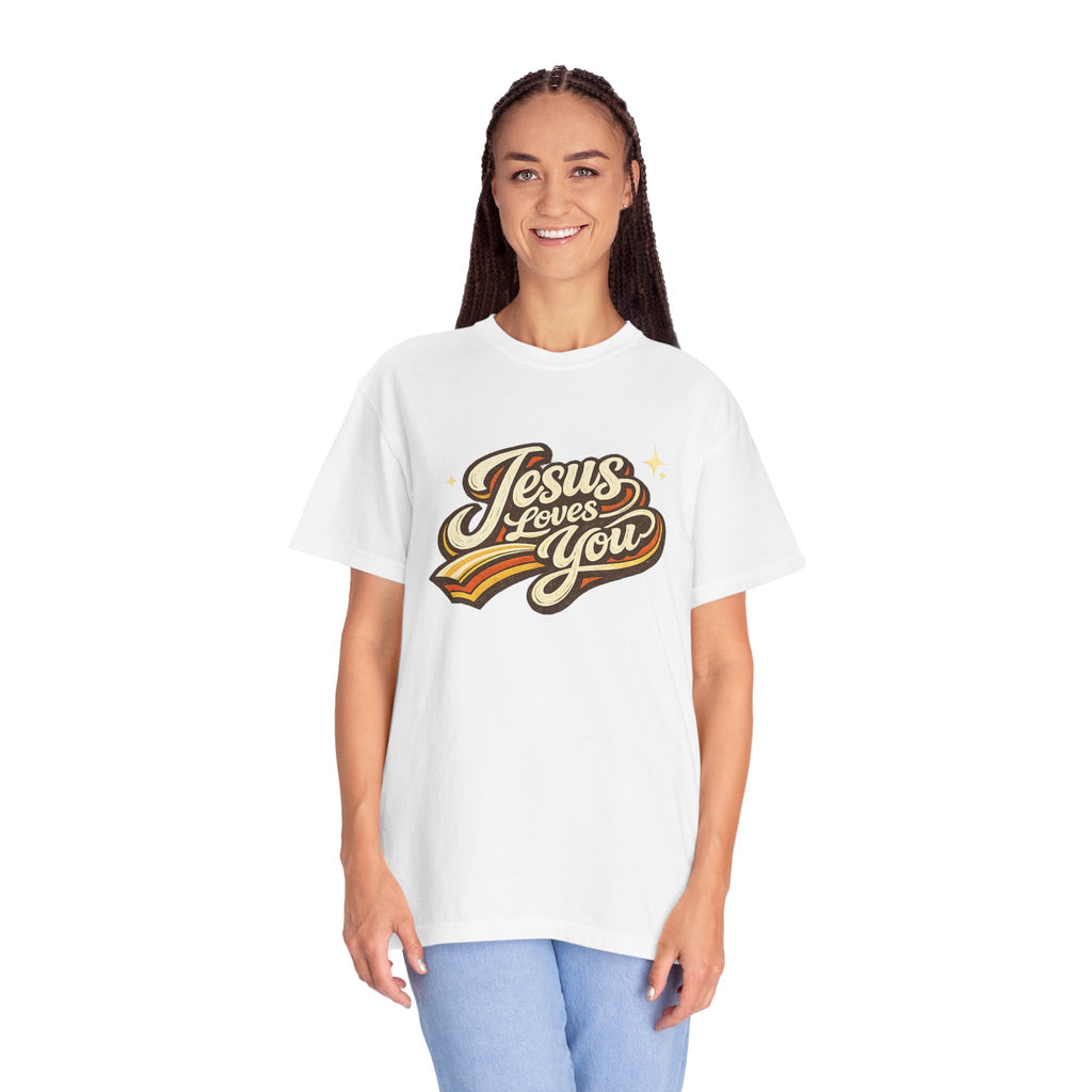 Unisex - Jesus Loves You "Love One Another" Comfort Colors T-Shirt