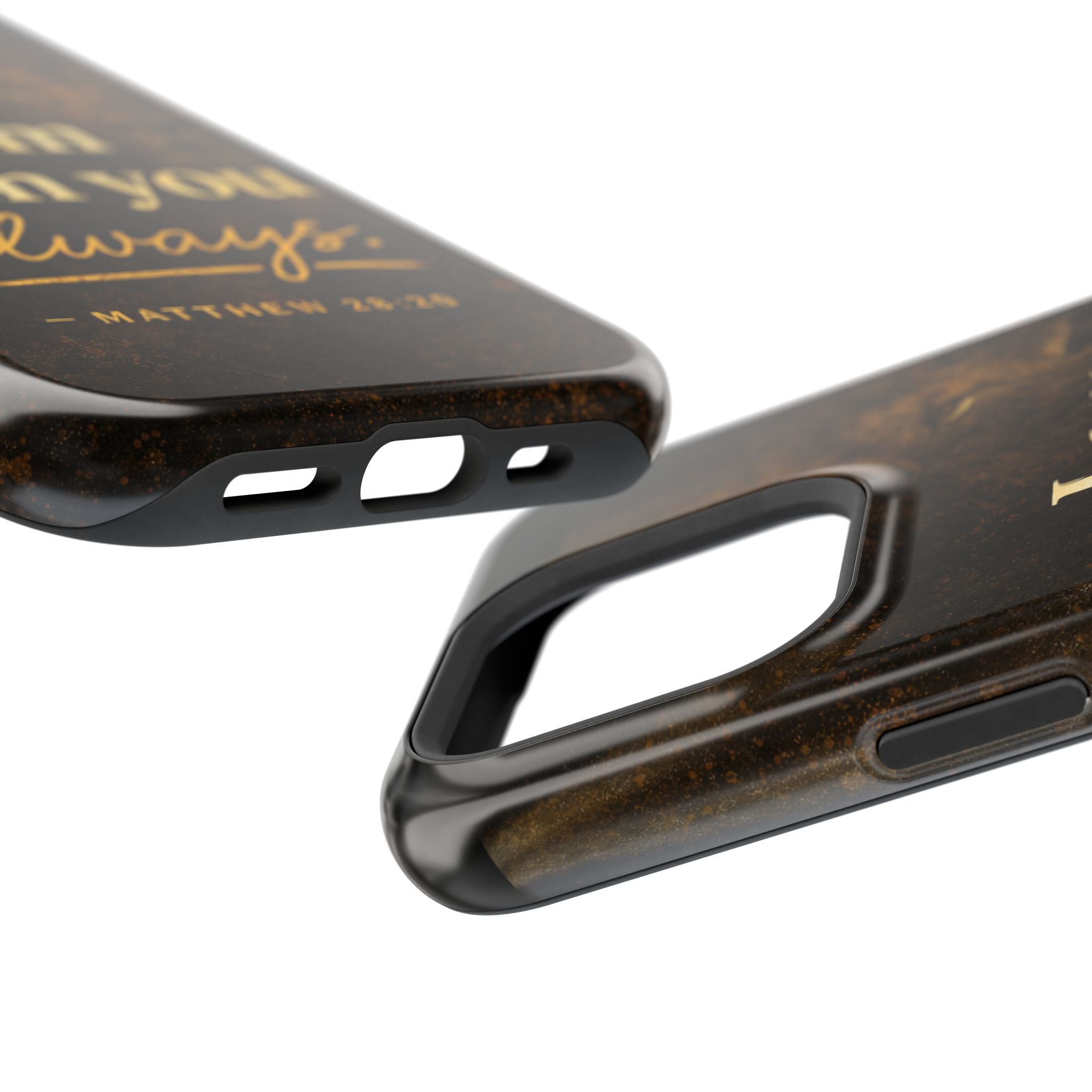 Christian Phone Case — "I Am With You Always" Matthew 28:20 Lion Magnetic Impact Case