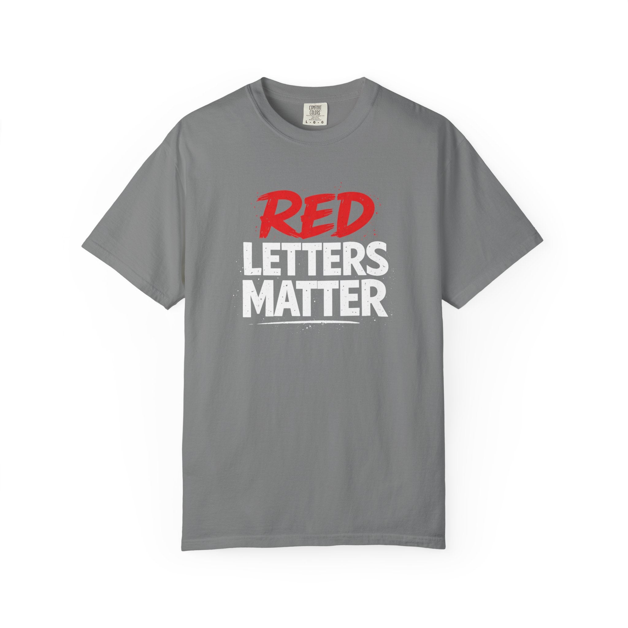 Red Letters Matter - Matthew 5:16 - Inspirational T-Shirt — Unisex Comfort Colors Tee