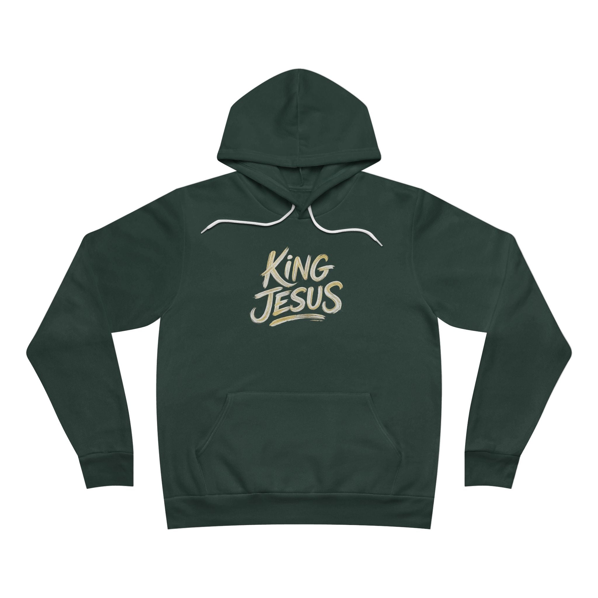 King Jesus Hoodie — "All Hail King Jesus" Bella Canvas Pullover Christian Hoodie