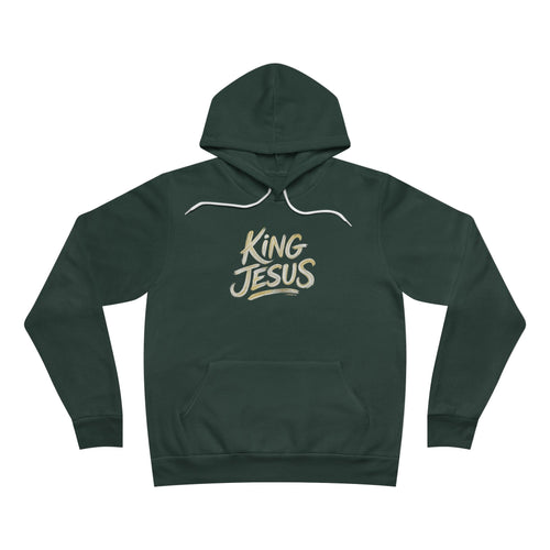 King Jesus Hoodie — "All Hail King Jesus" Bella Canvas Pullover Christian Hoodie