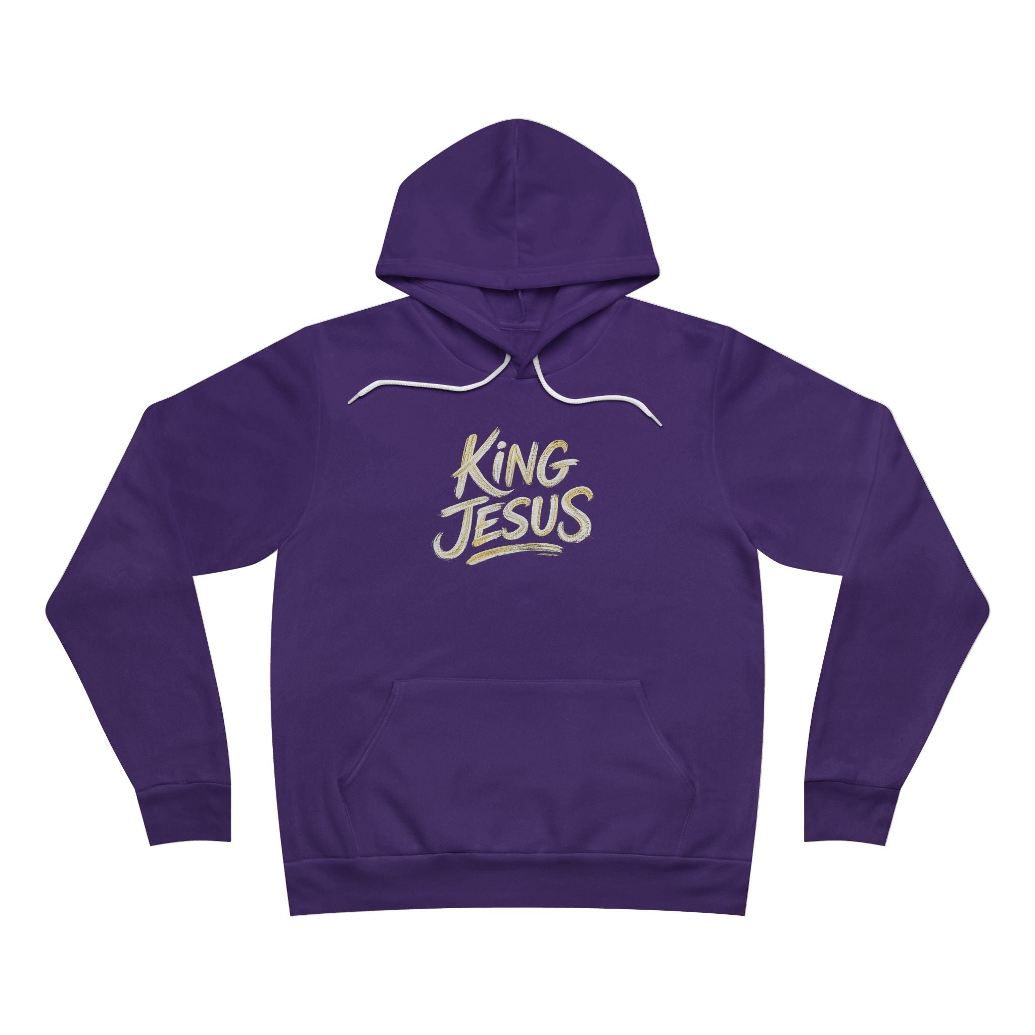 King Jesus Hoodie — "All Hail King Jesus" Bella Canvas Pullover Christian Hoodie