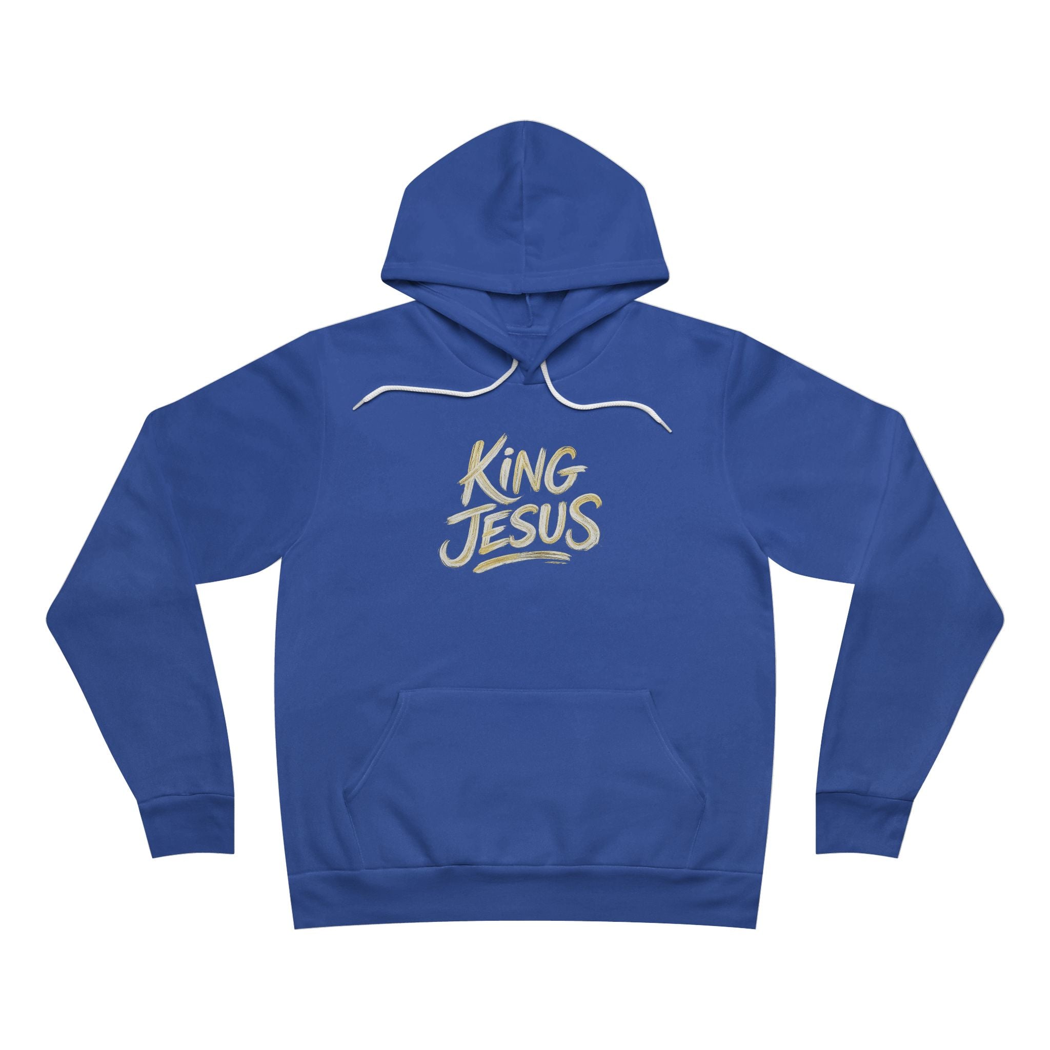 King Jesus Hoodie — "All Hail King Jesus" Bella Canvas Pullover Christian Hoodie