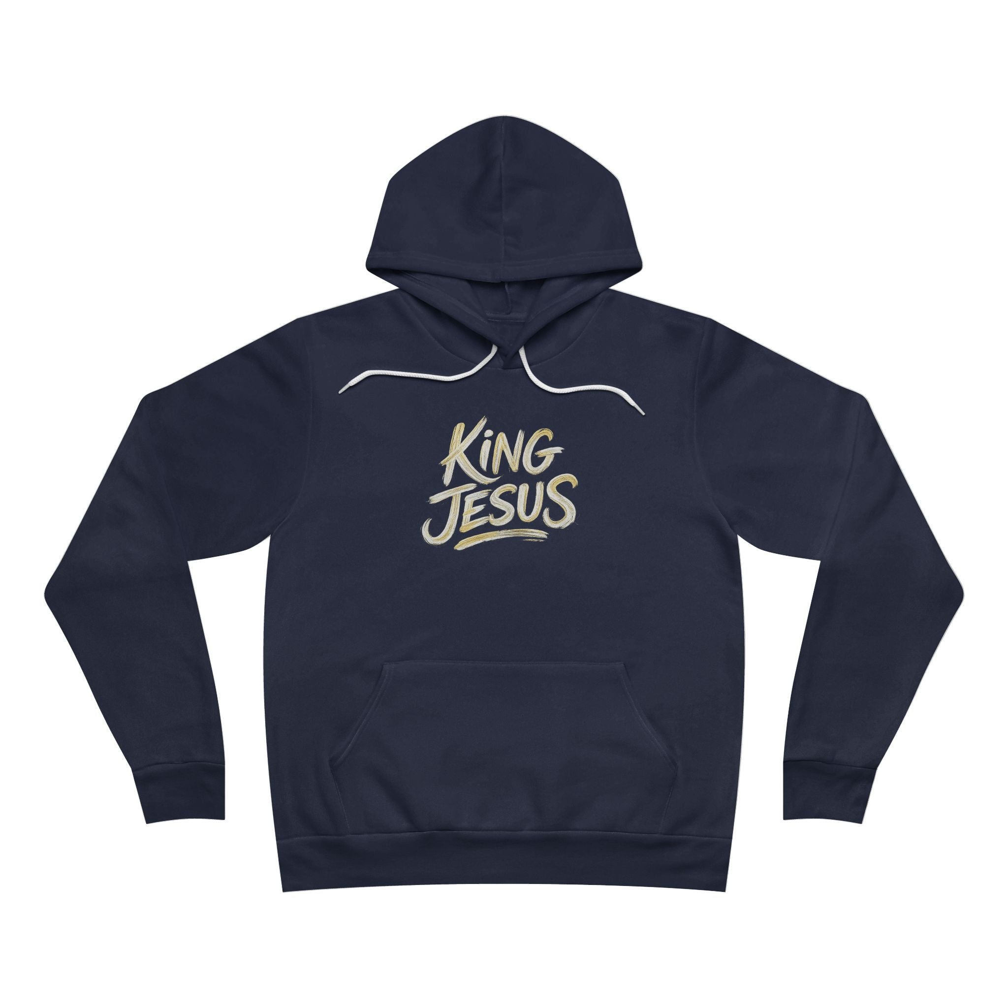 King Jesus Hoodie — "All Hail King Jesus" Bella Canvas Pullover Christian Hoodie