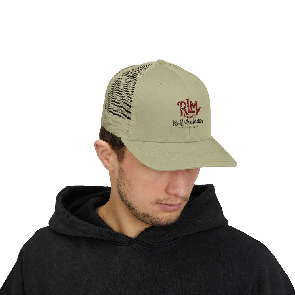 Real Letters Matter Embroidered Trucker Cap — RLM Snapback