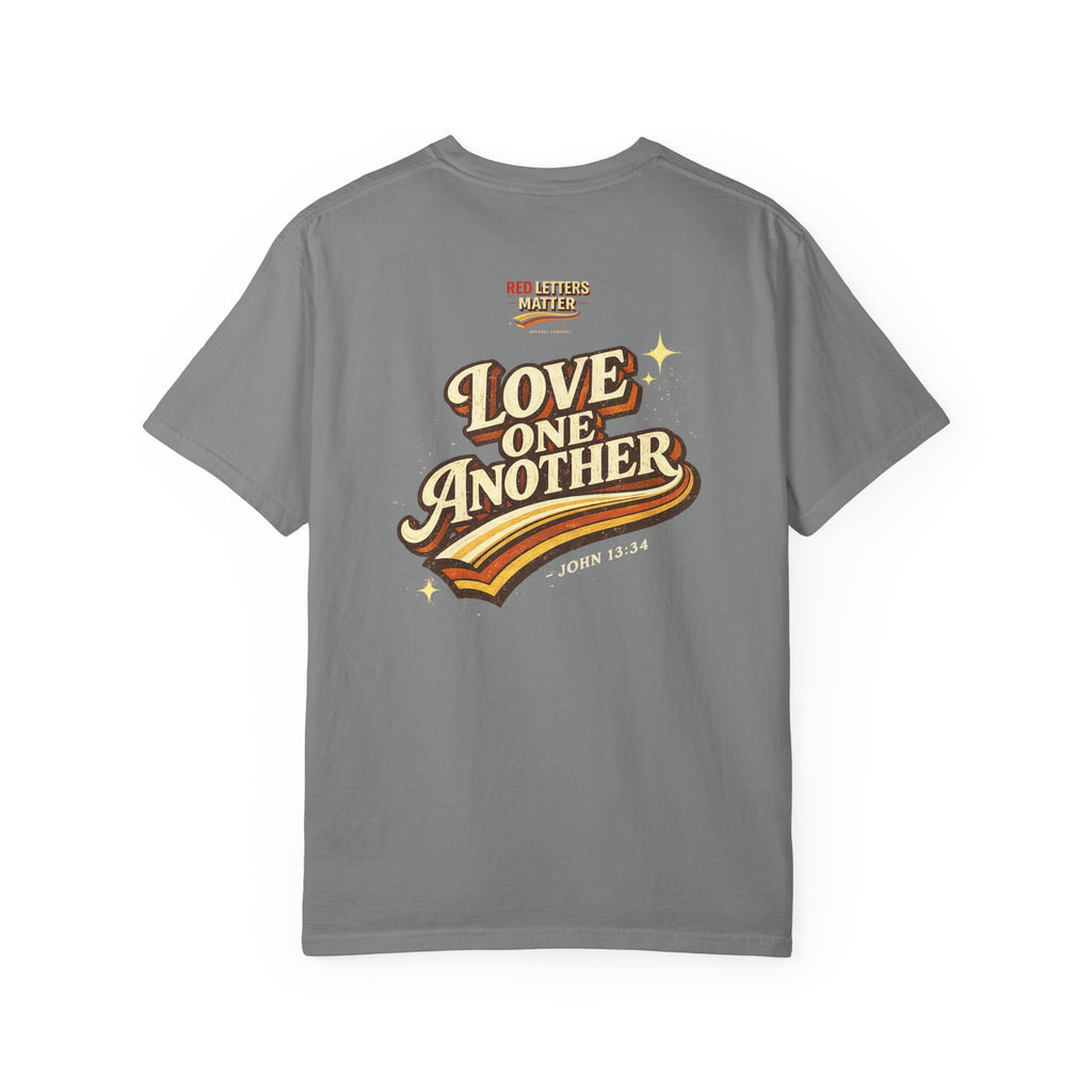 Unisex - Jesus Loves You "Love One Another" Comfort Colors T-Shirt