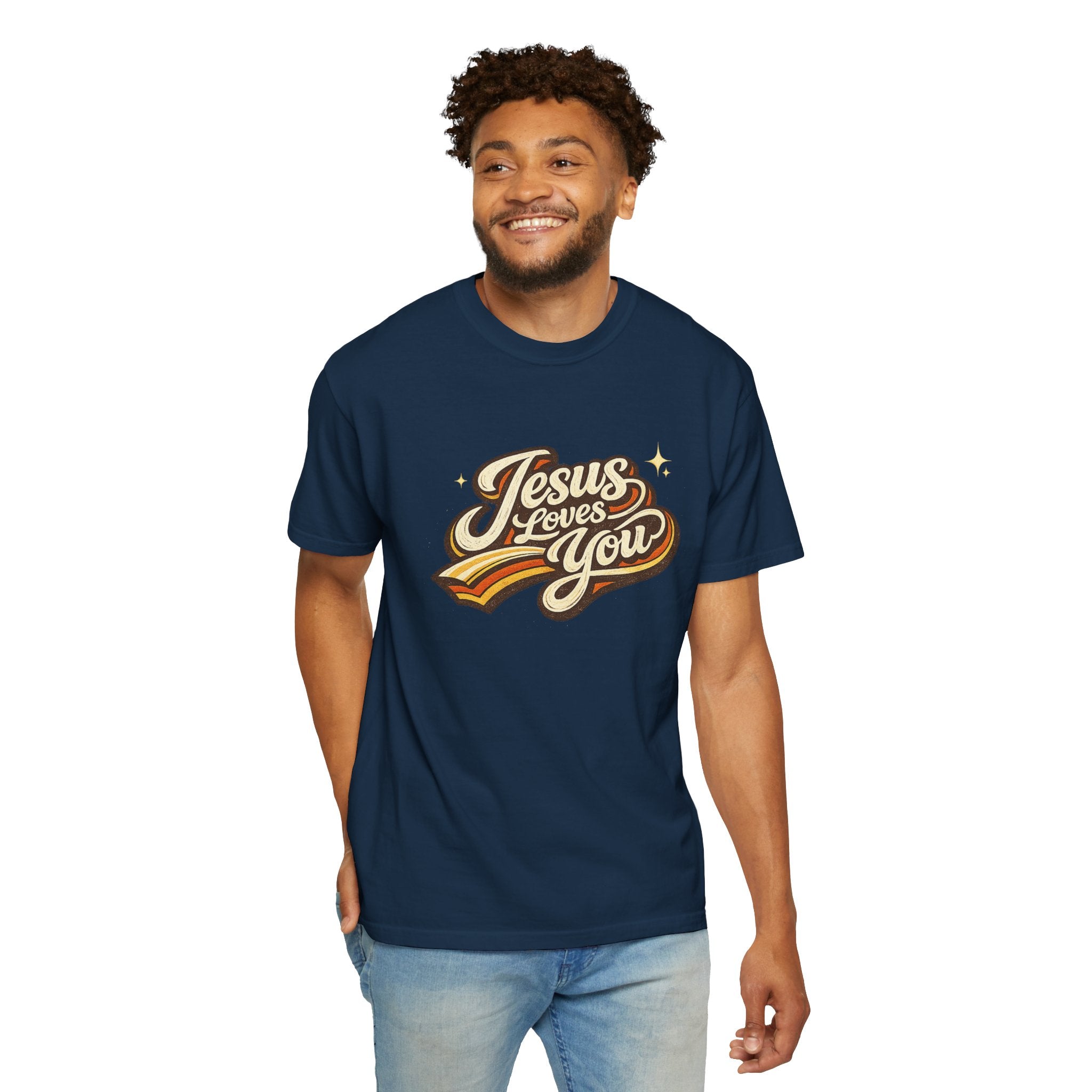 Unisex - Jesus Loves You "Love One Another" Comfort Colors T-Shirt