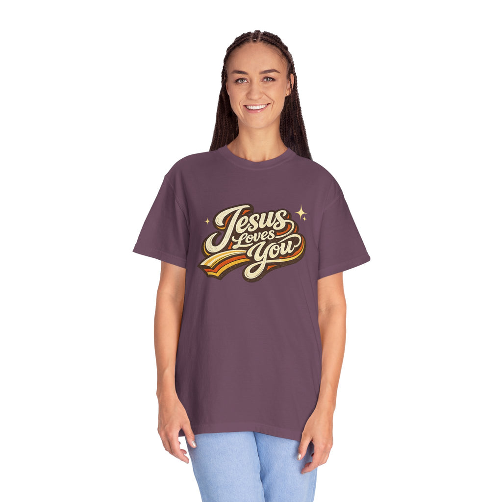 Unisex - Jesus Loves You "Love One Another" Comfort Colors T-Shirt