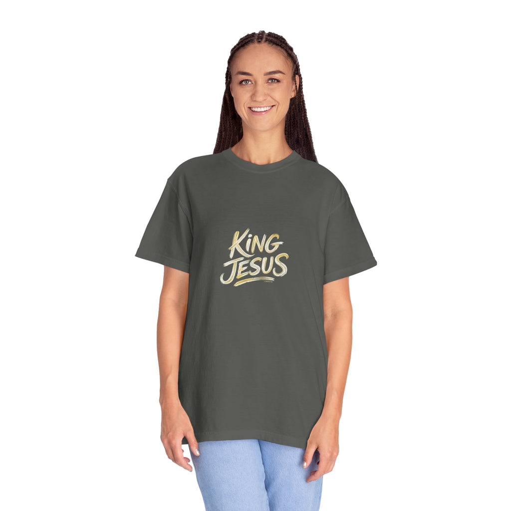 King Jesus T-Shirt — "All Hail King Jesus" - Comfort Colors - Unisex