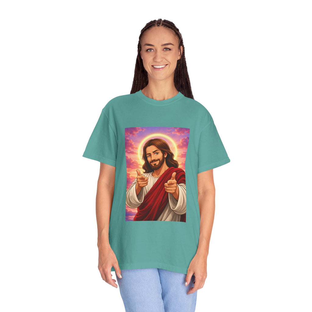 Jesus Pointing "Later you will understand"  — John 13:7 - Unisex Comfort Colors Tee
