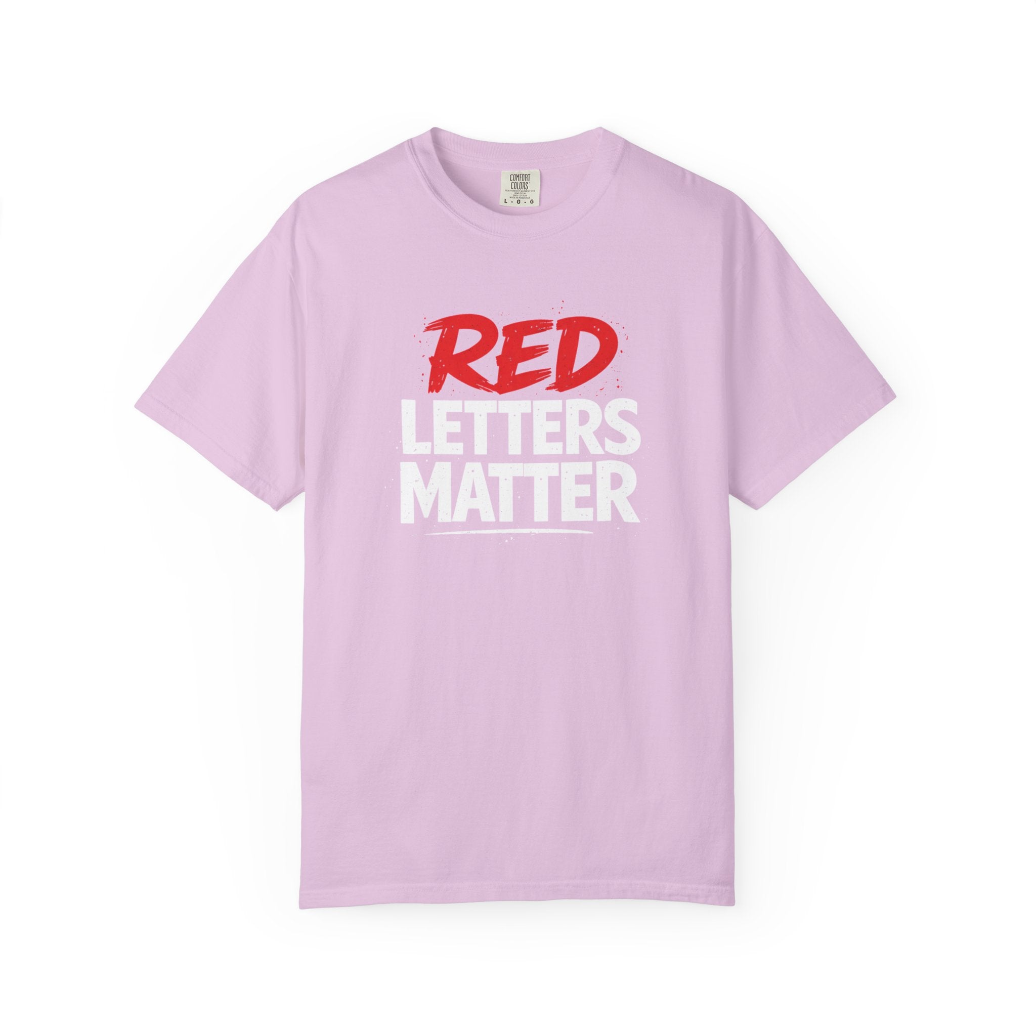 Red Letters Matter - Matthew 5:16 - Inspirational T-Shirt — Unisex Comfort Colors Tee