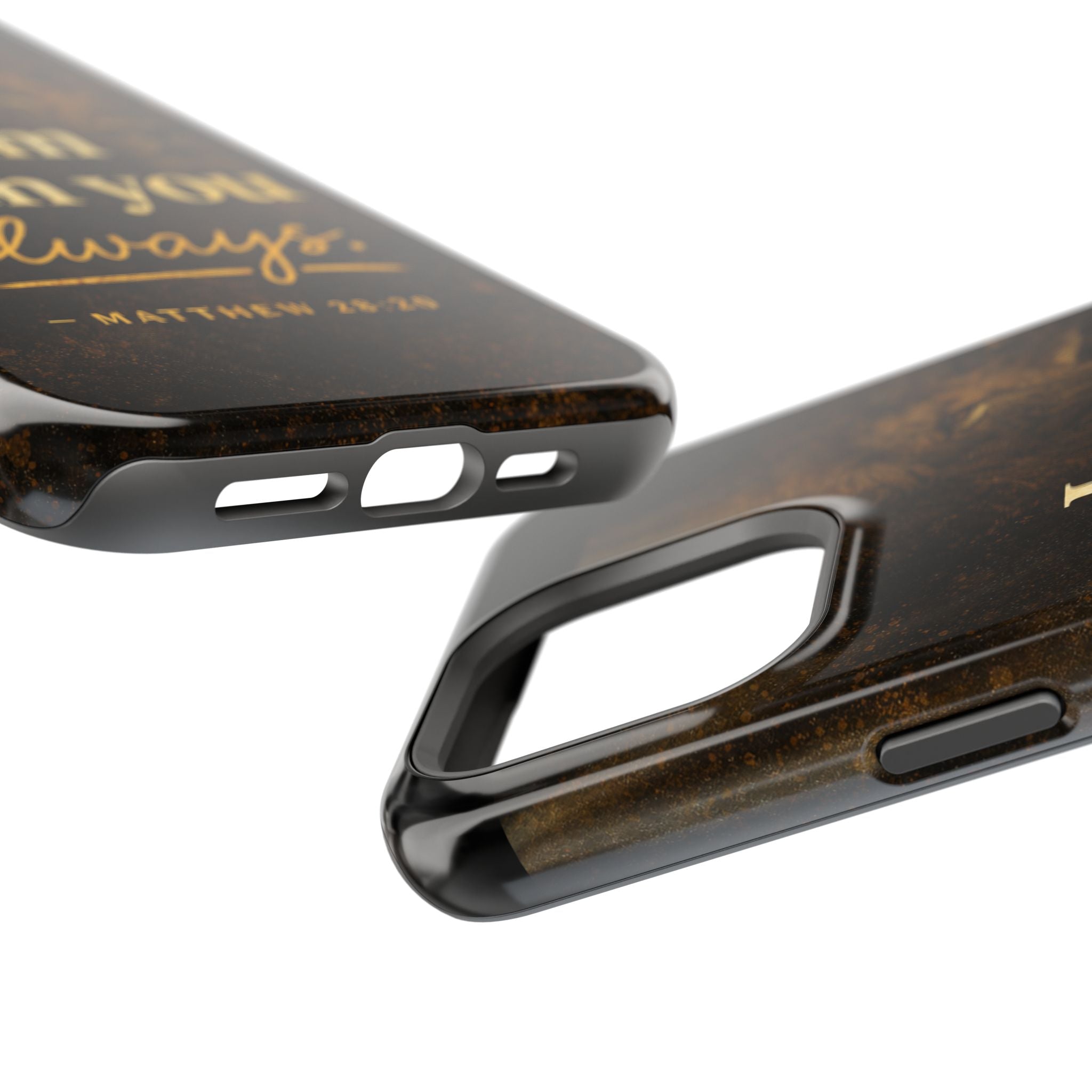 Christian Phone Case — "I Am With You Always" Matthew 28:20 Lion Magnetic Impact Case