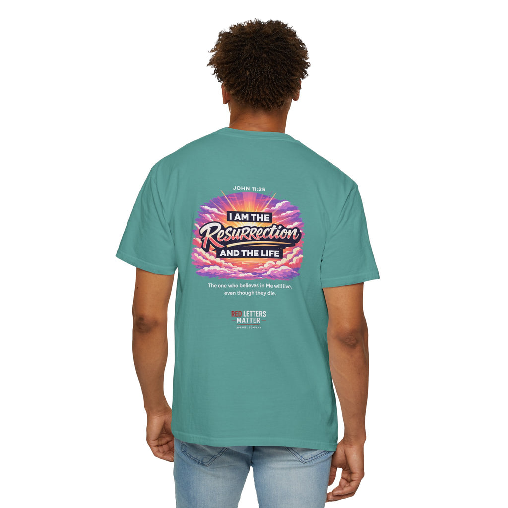 Christian Basketball — "He Is Rizzin'" Resurrection (Easter) -Unisex Comfort Colors