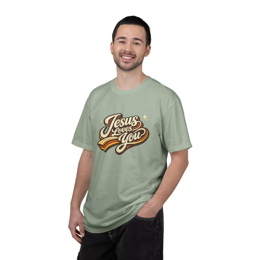 Unisex - Jesus Loves You "Love One Another" Comfort Colors T-Shirt