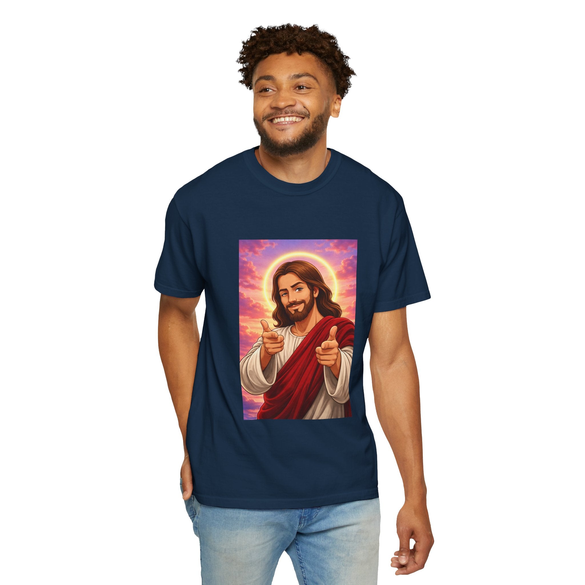 Jesus Pointing "Later you will understand"  — John 13:7 - Unisex Comfort Colors Tee