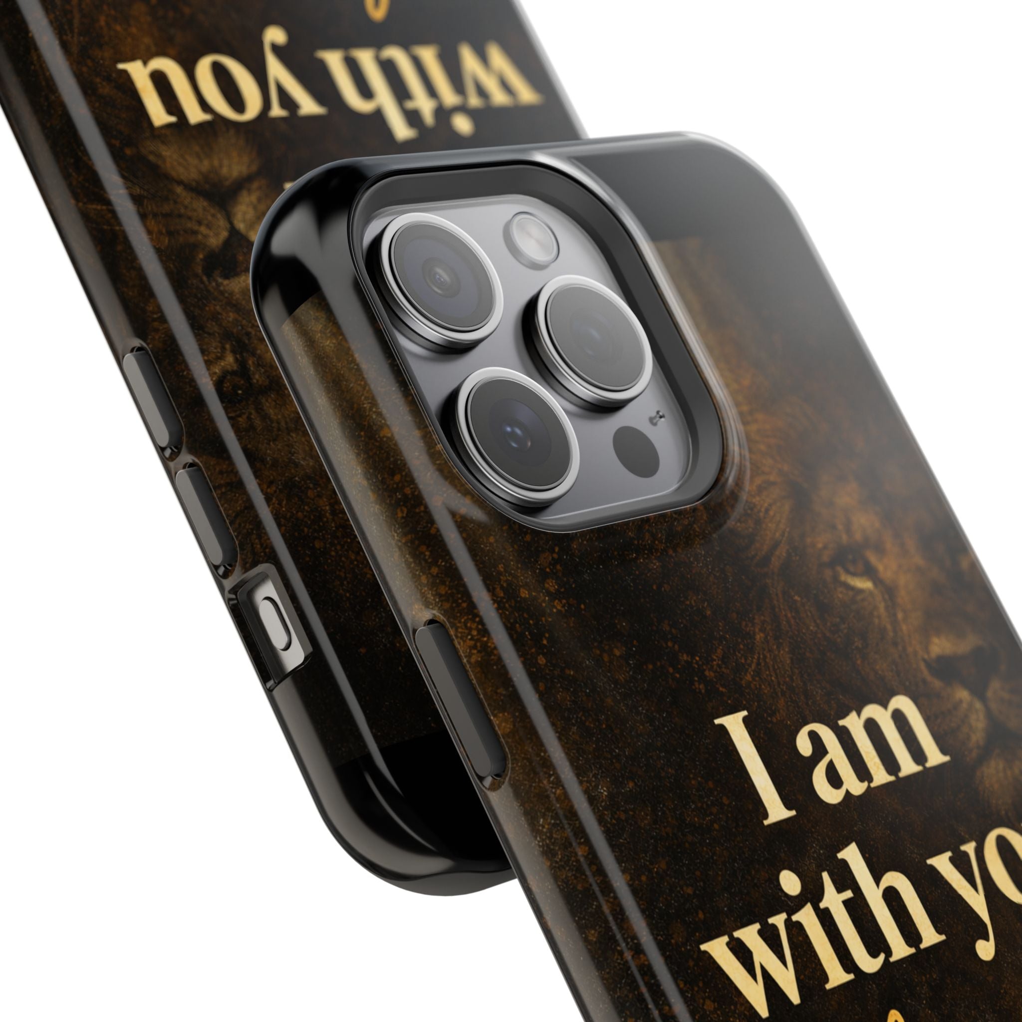 Christian Phone Case — "I Am With You Always" Matthew 28:20 Lion Magnetic Impact Case