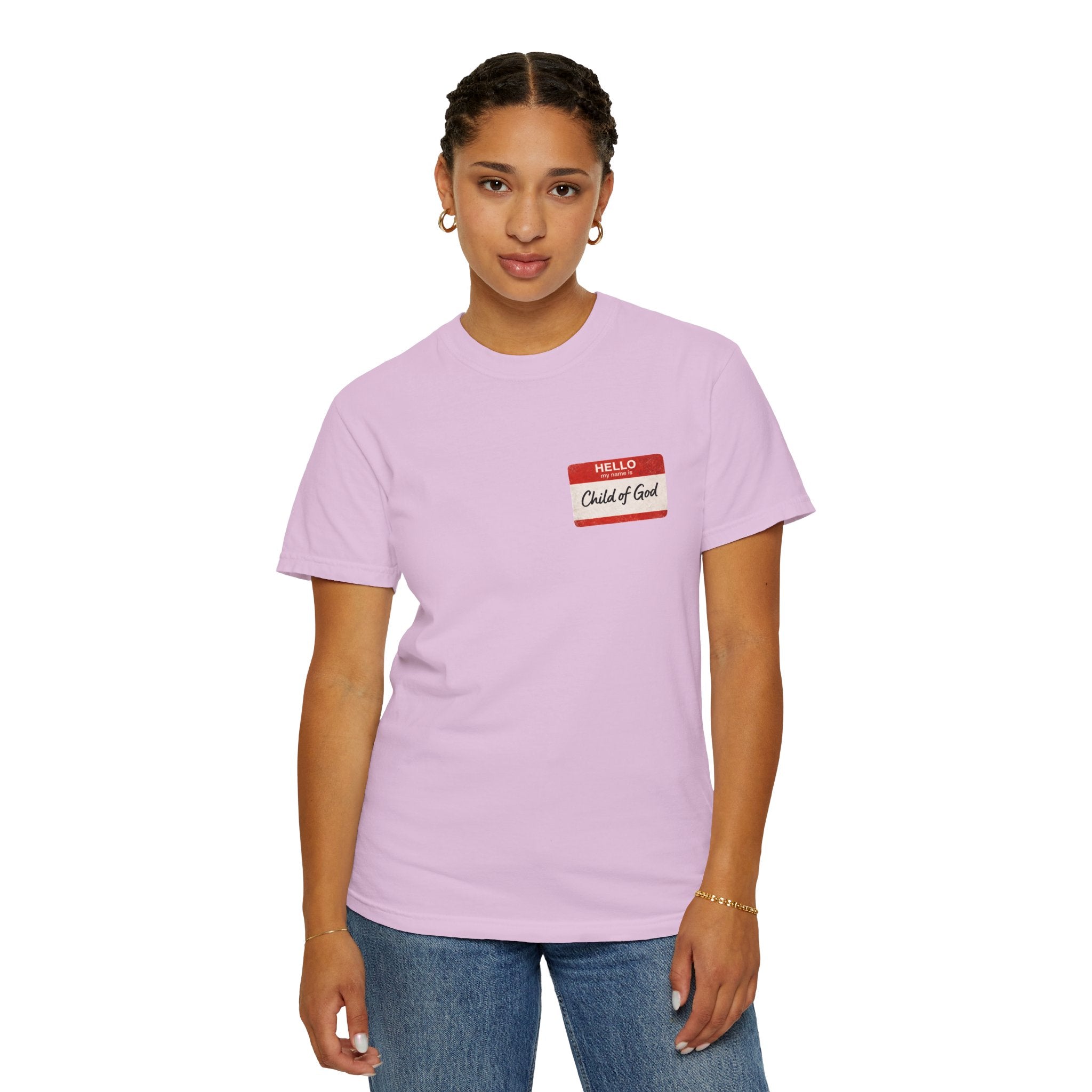 Red Letters Matter — "Child of God" - 1 John 3:1 - Comfort Colors Tee