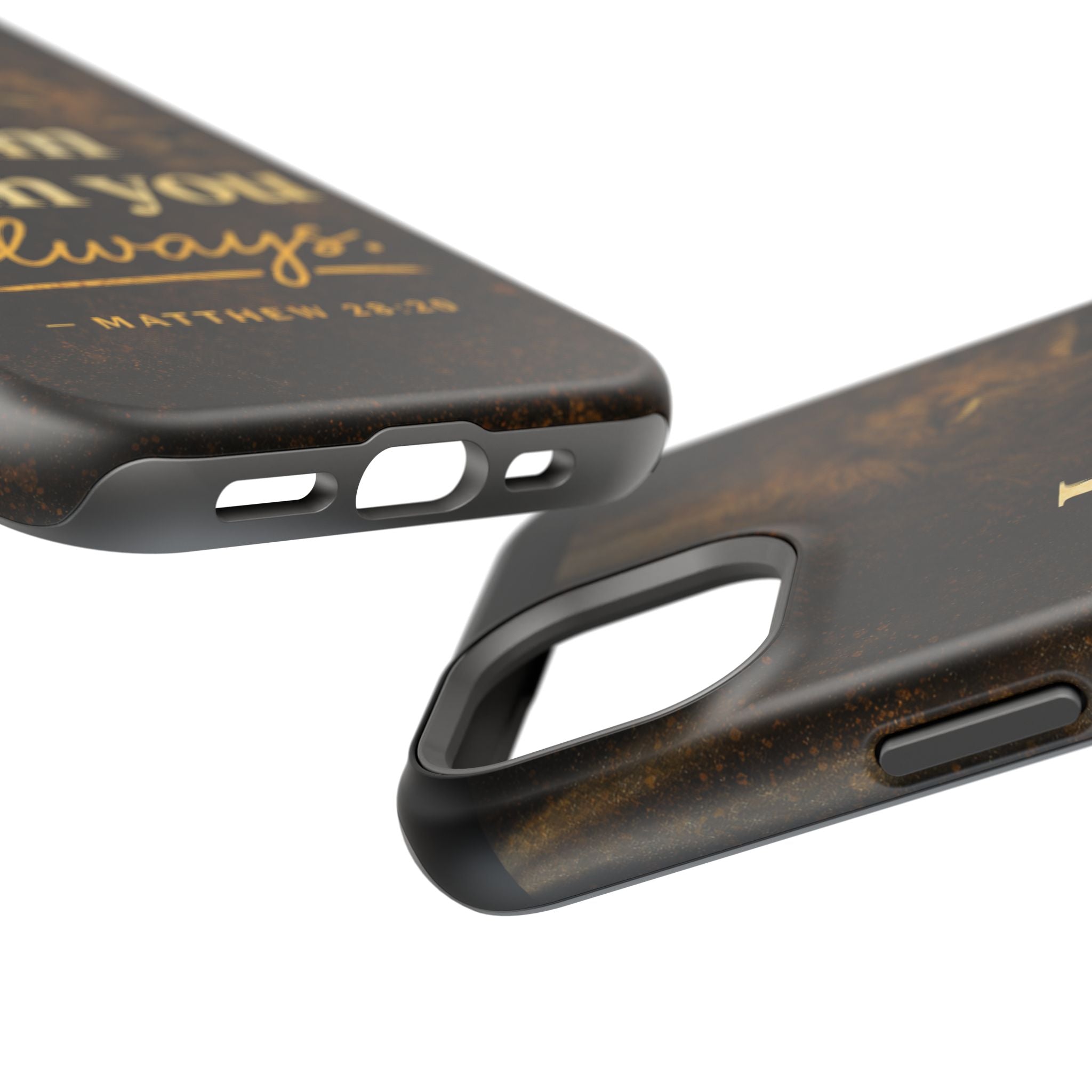 Christian Phone Case — "I Am With You Always" Matthew 28:20 Lion Magnetic Impact Case