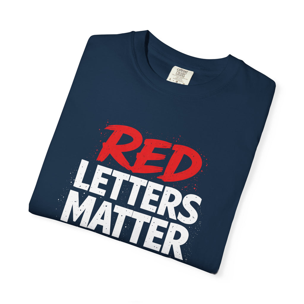 Red Letters Matter - Matthew 5:16 - Inspirational T-Shirt — Unisex Comfort Colors Tee