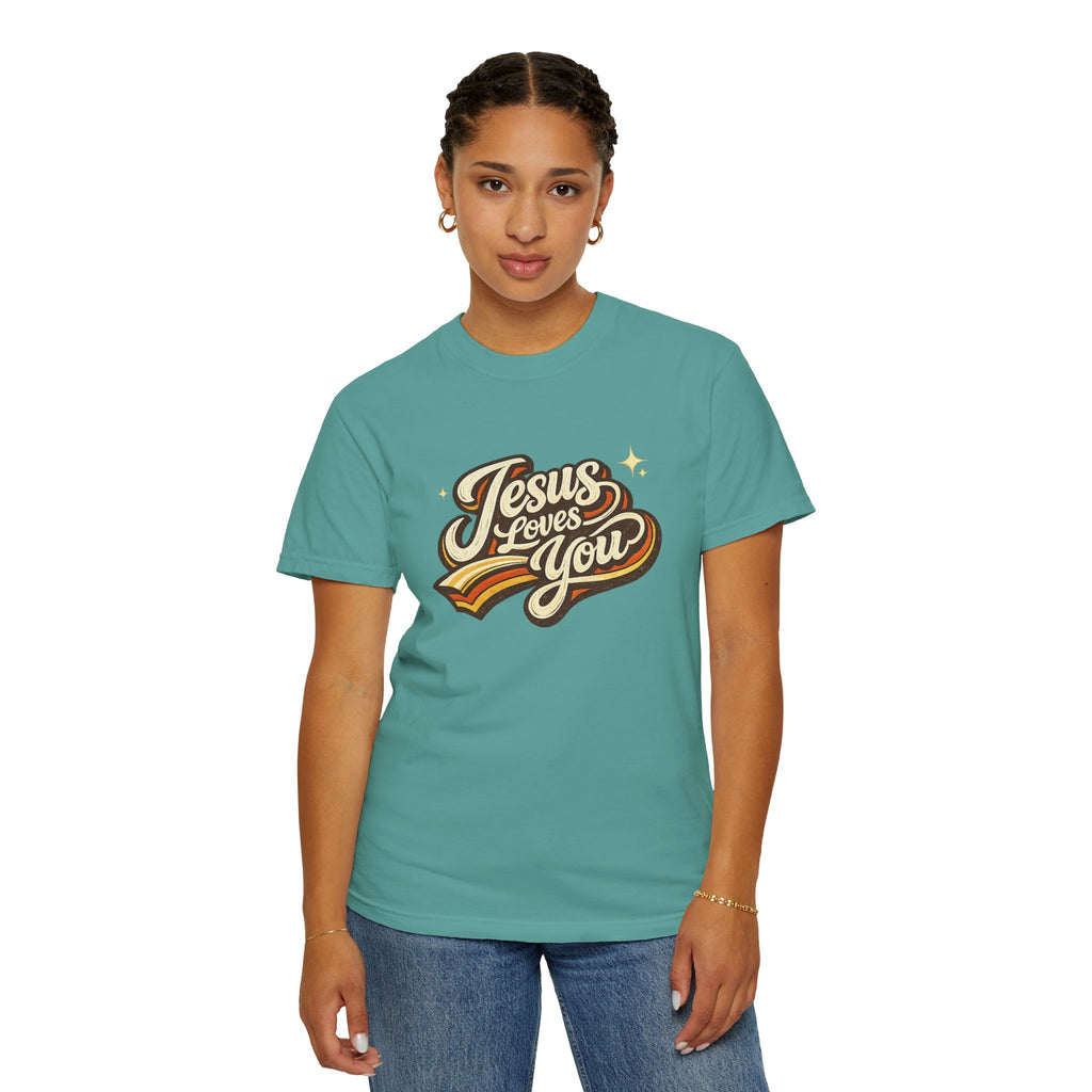 Unisex - Jesus Loves You "Love One Another" Comfort Colors T-Shirt