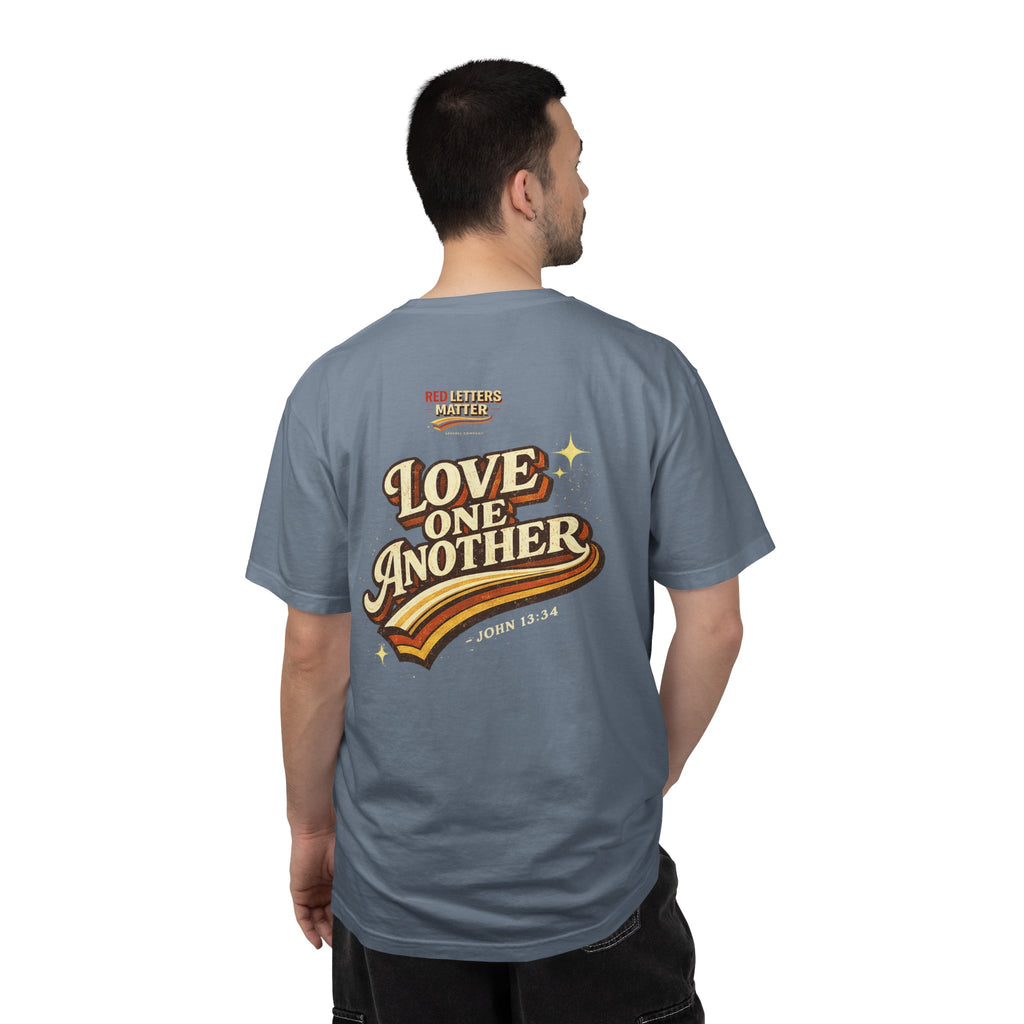 Unisex - Jesus Loves You "Love One Another" Comfort Colors T-Shirt