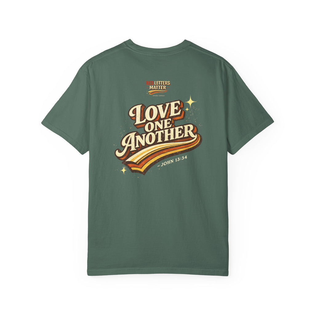 Unisex - Jesus Loves You "Love One Another" Comfort Colors T-Shirt