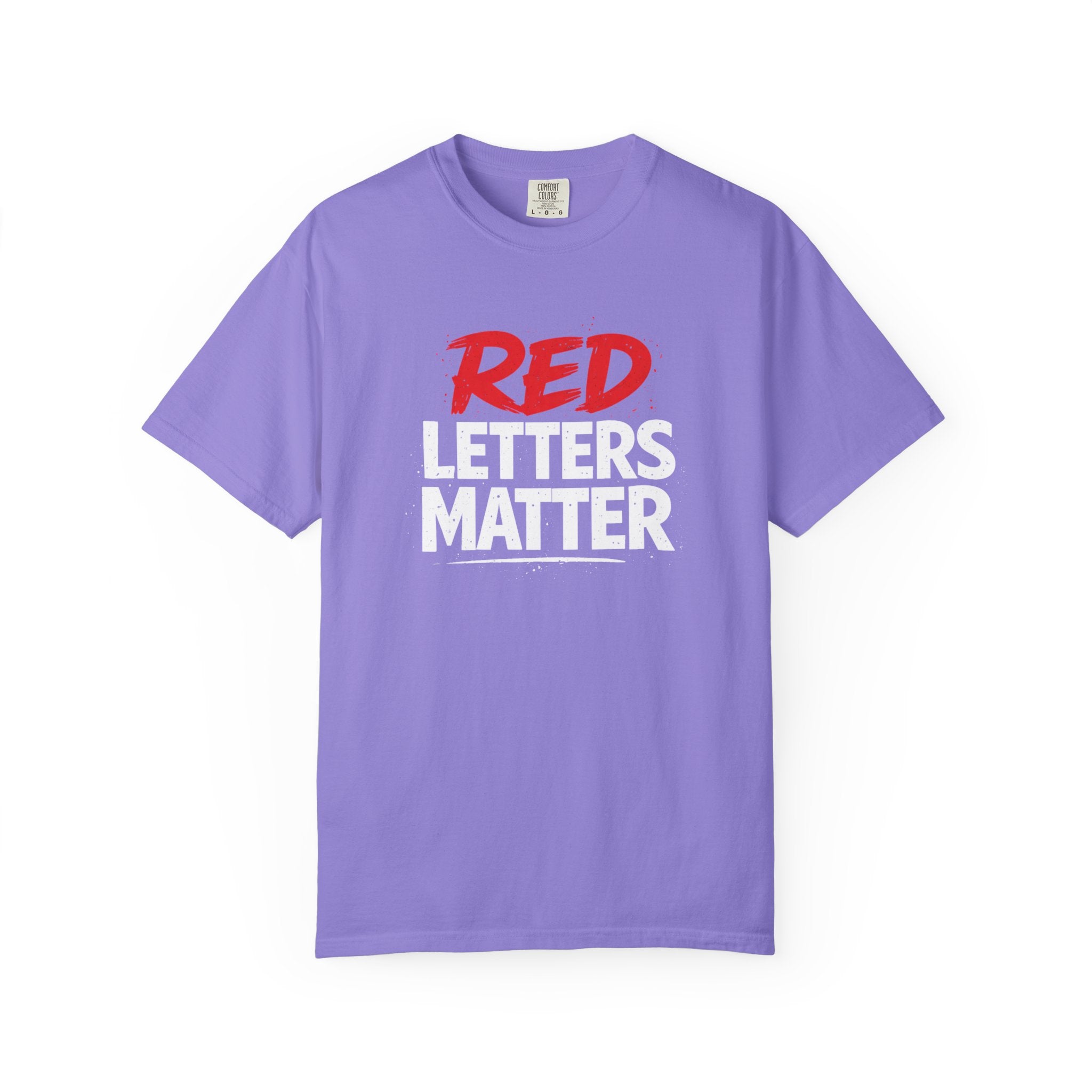 Red Letters Matter - Matthew 5:16 - Inspirational T-Shirt — Unisex Comfort Colors Tee