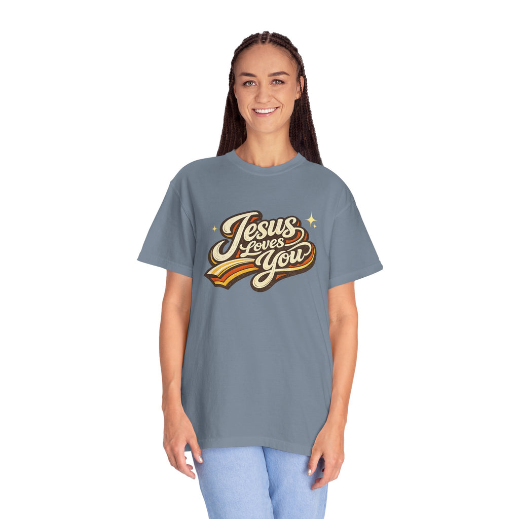 Unisex - Jesus Loves You "Love One Another" Comfort Colors T-Shirt