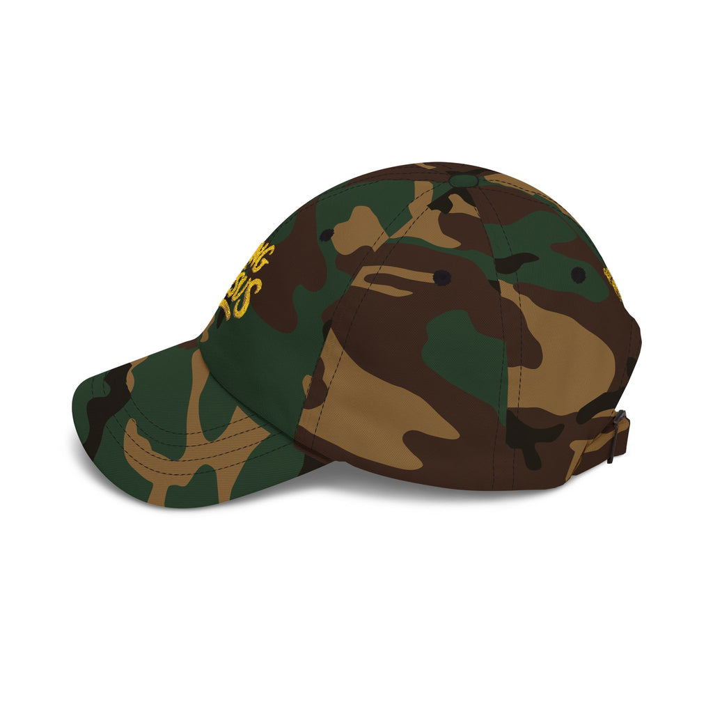 Camo Dad Cap — "King Jesus" Embroidered Christian Baseball Hat