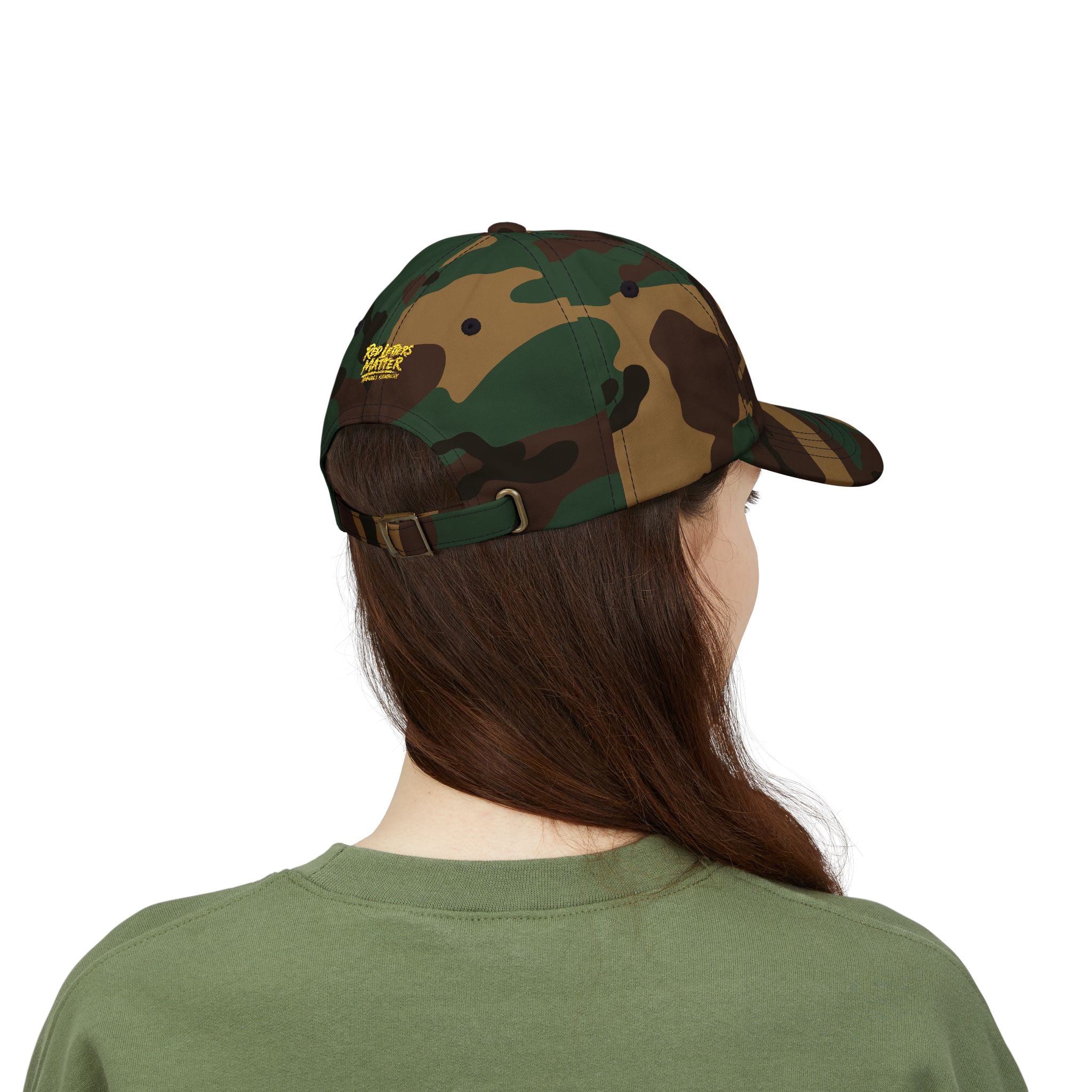 Camo Dad Cap — "King Jesus" Embroidered Christian Baseball Hat