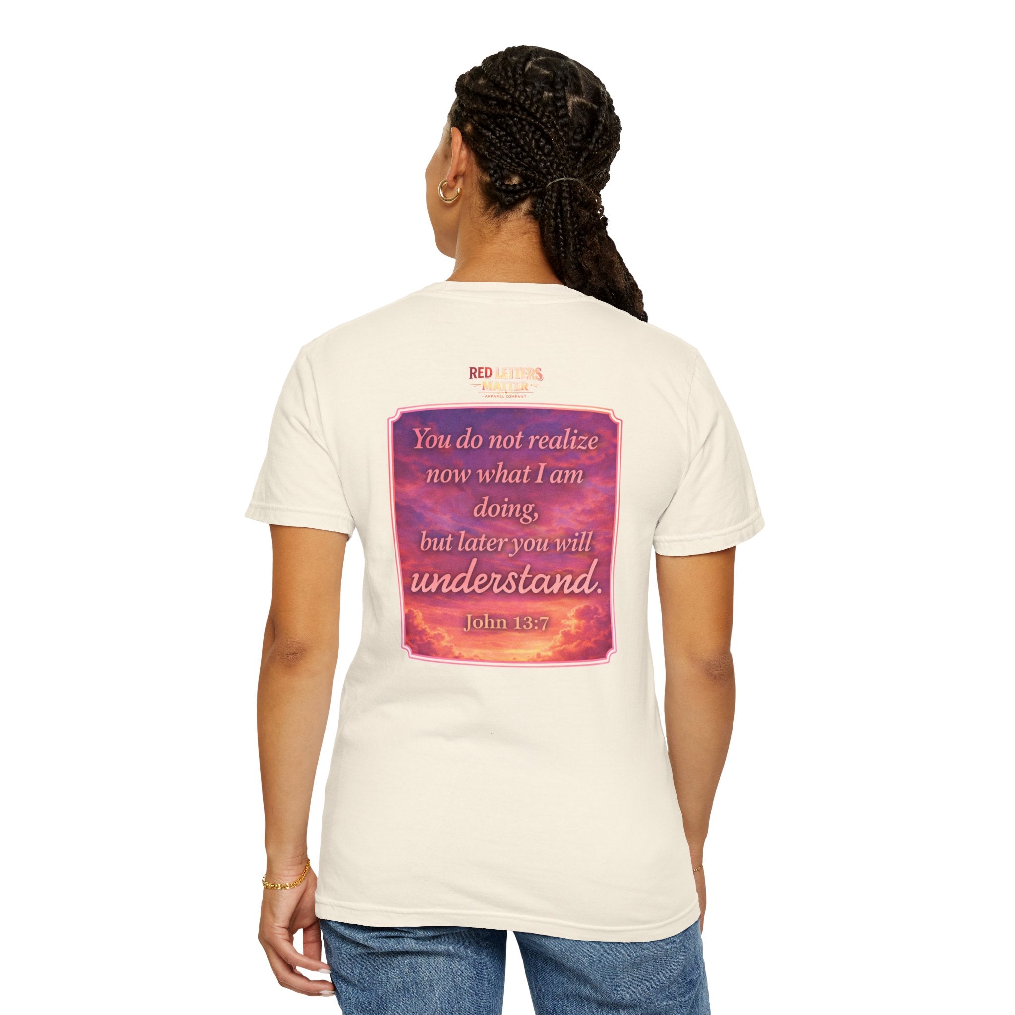 Jesus Pointing "Later you will understand"  — John 13:7 - Unisex Comfort Colors Tee