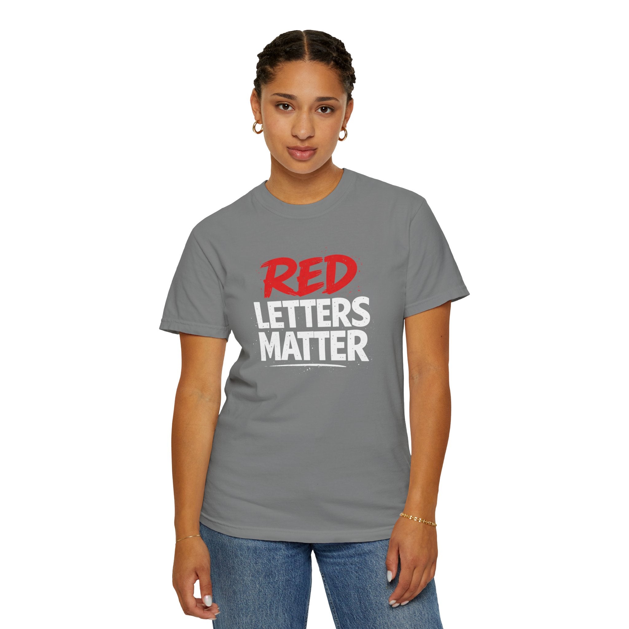 Red Letters Matter - Matthew 5:16 - Inspirational T-Shirt — Unisex Comfort Colors Tee
