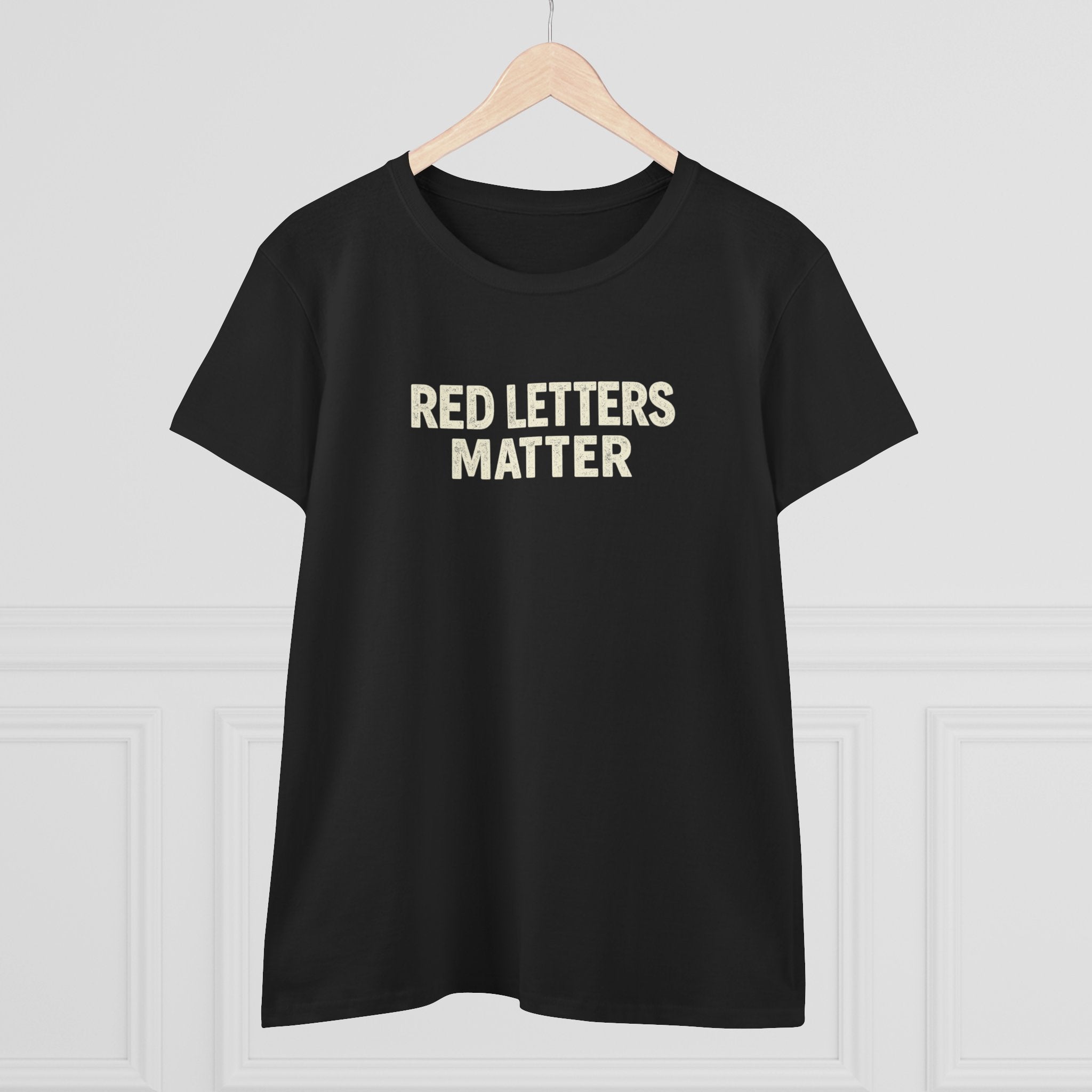 Women's Christian Scripture Gildan Tee— "Red Words Still Speak" (Matthew 24:35)