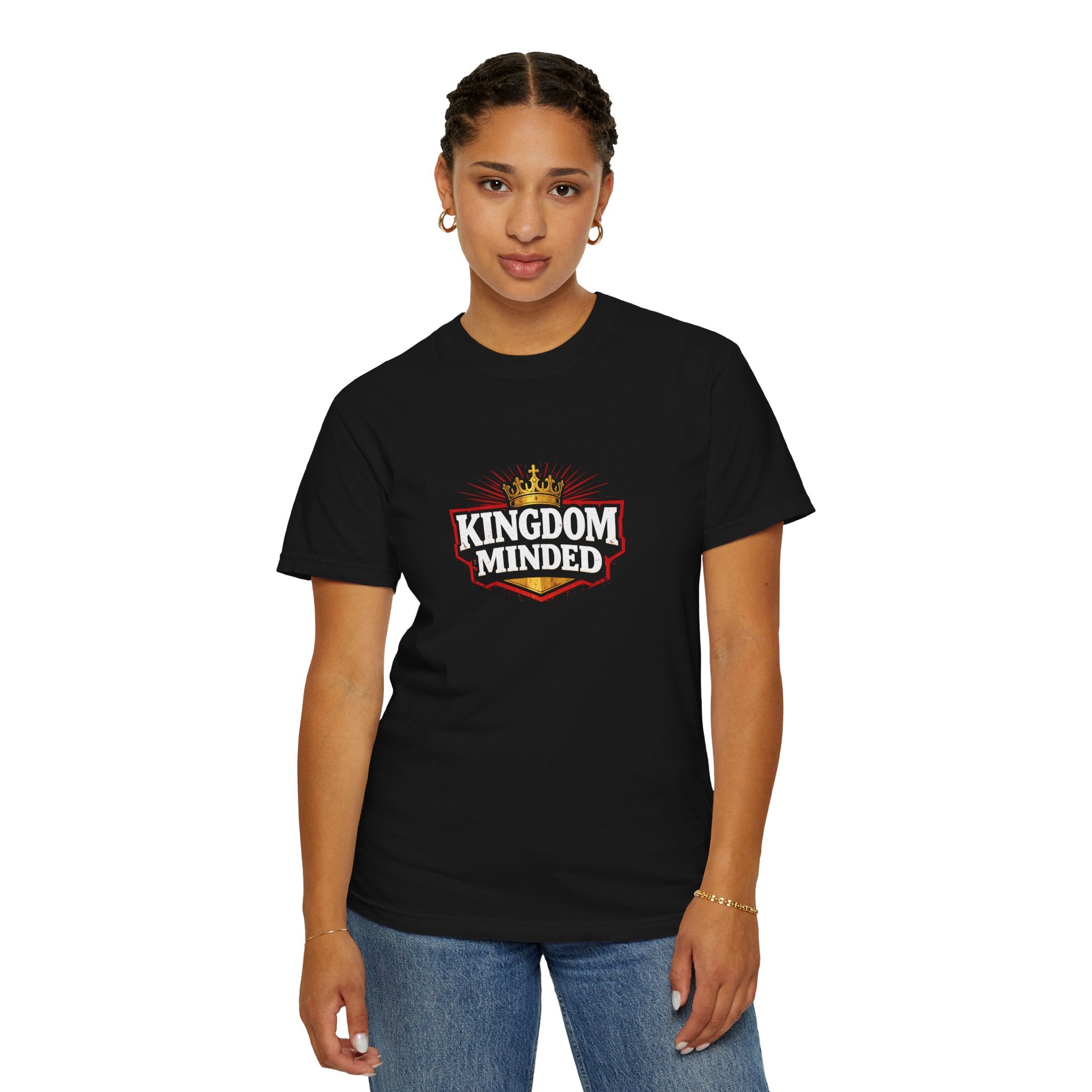 Unisex - Kingdom Minded T-Shirt — "Not About Me, Not About You, It Is About Him" Comfort Colors Tee