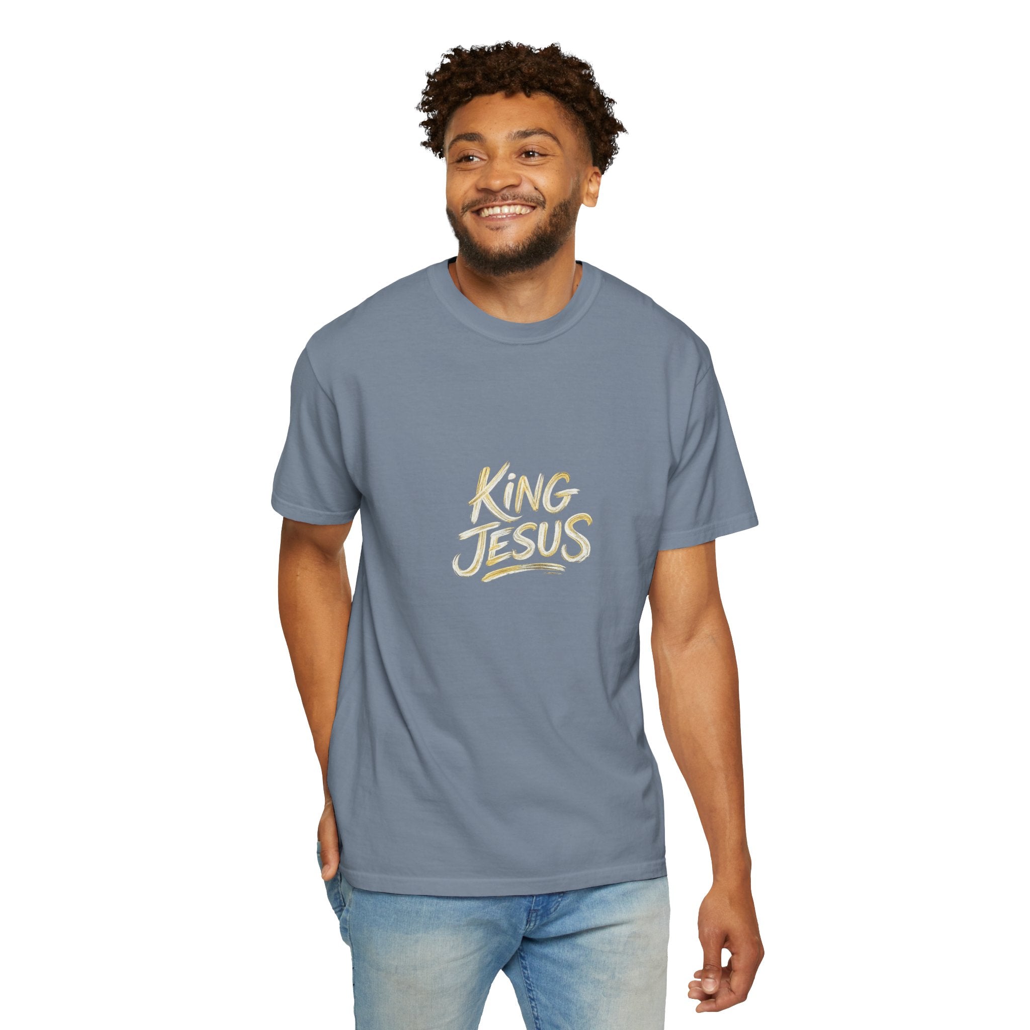 King Jesus T-Shirt — "All Hail King Jesus" - Comfort Colors - Unisex