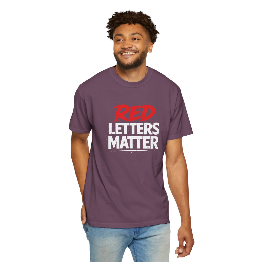 Red Letters Matter - Matthew 5:16 - Inspirational T-Shirt — Unisex Comfort Colors Tee