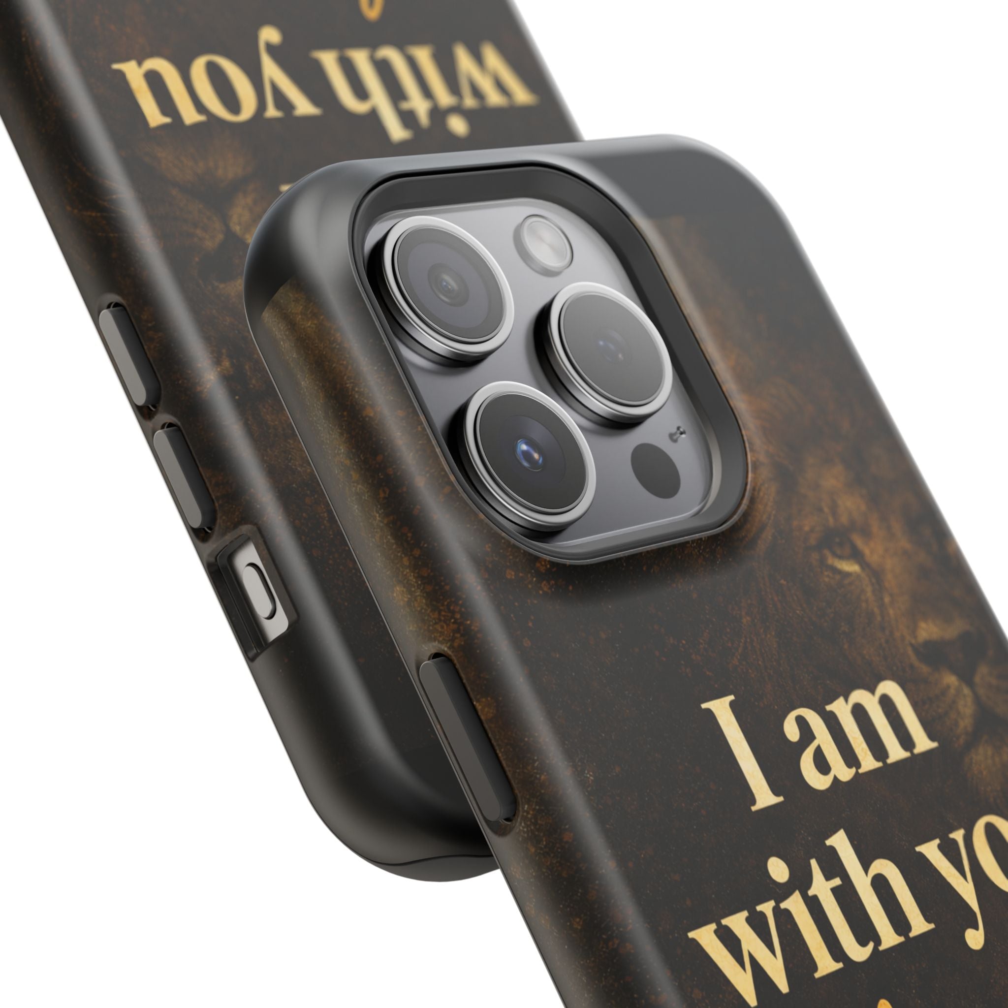 Christian Phone Case — "I Am With You Always" Matthew 28:20 Lion Magnetic Impact Case