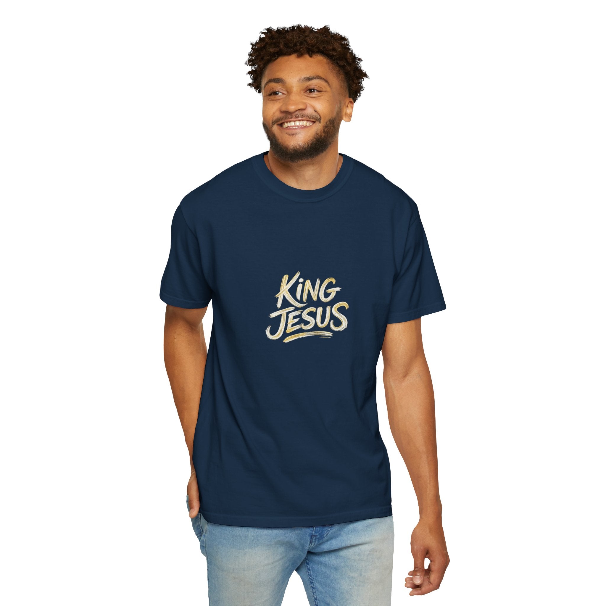 King Jesus T-Shirt — "All Hail King Jesus" - Comfort Colors - Unisex